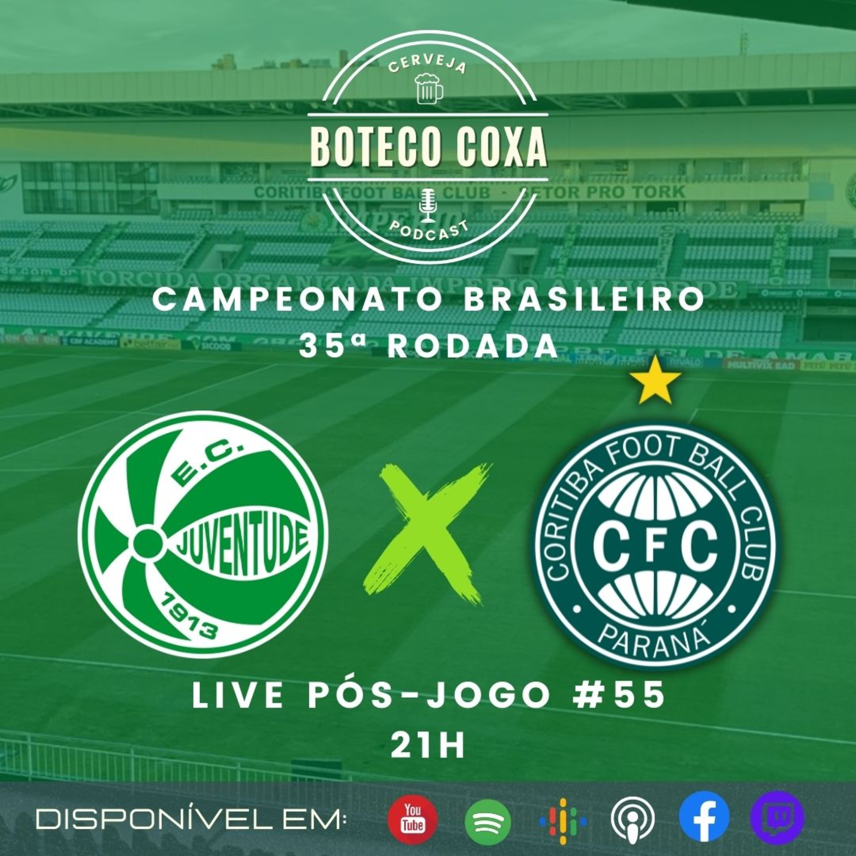 Boteco Coxa Podcast | PÓS-JOGO | JUVENTUDE 0 X 1 CORITIBA #55 episode artwork