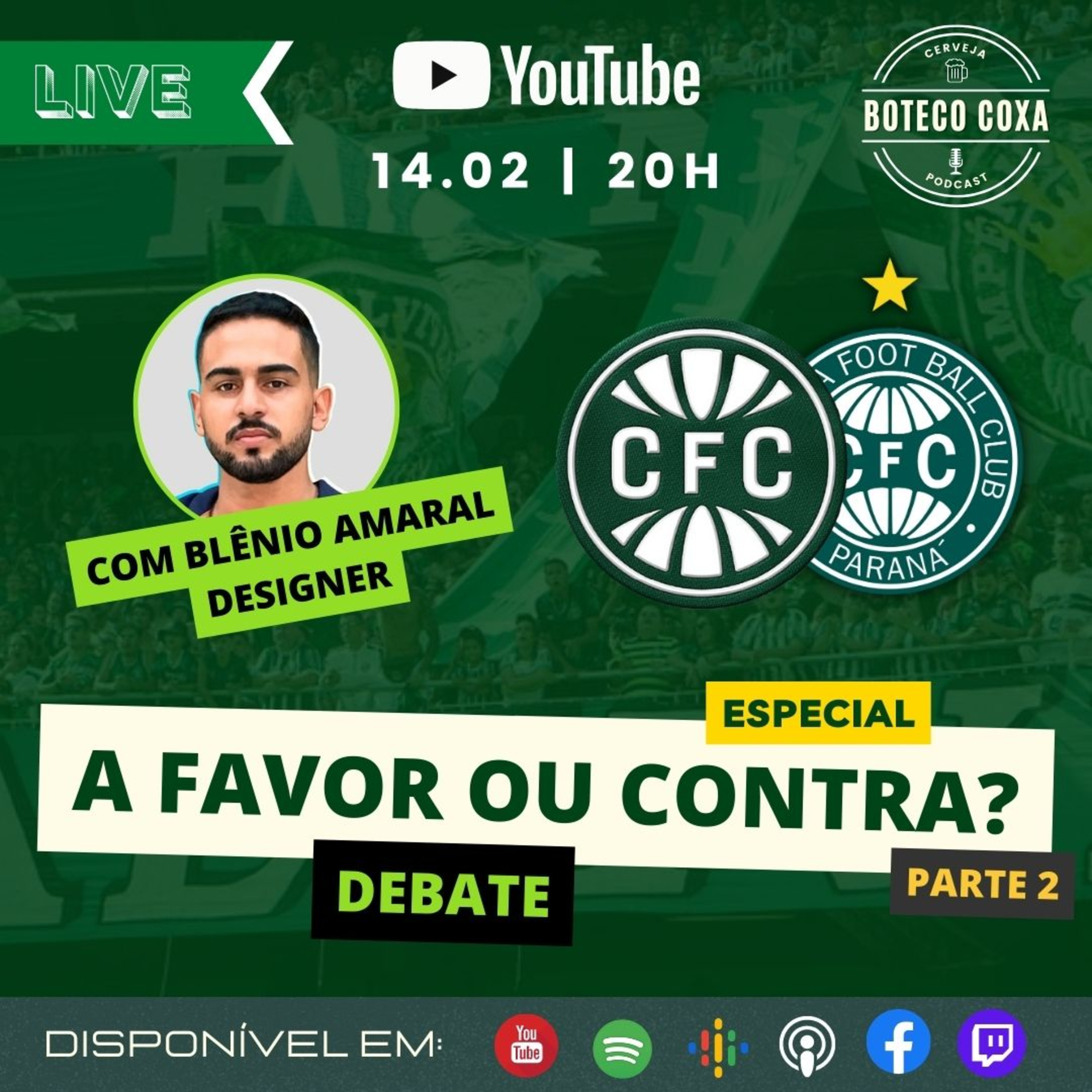 DEBATE: NOVO ESCUDO DO CORITIBA COM O DESIGNER BLÊNIO AMARAL episode artwork