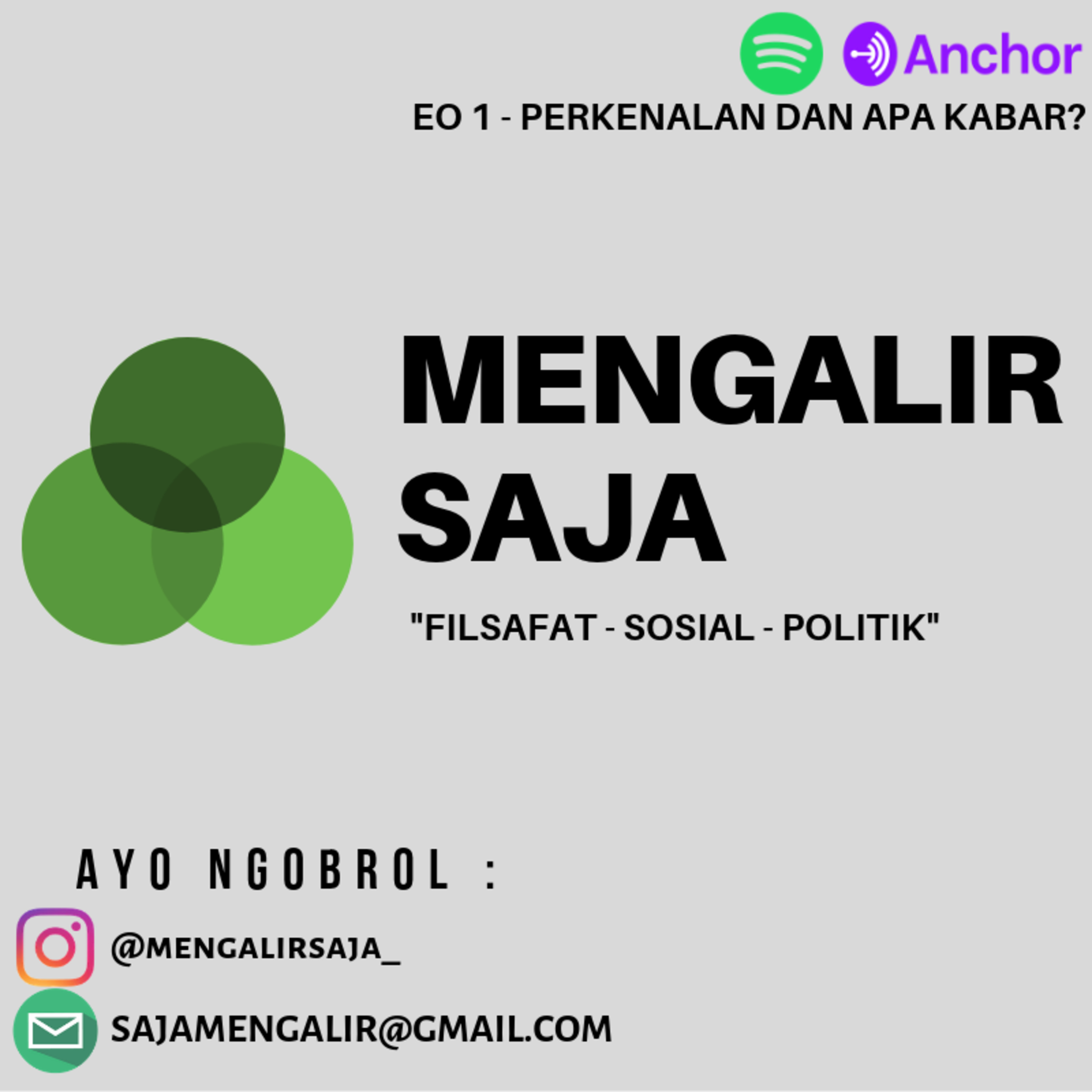 EP. 01 MENGALIR SAJA - Perkenalan dan Apa Kabar episode artwork