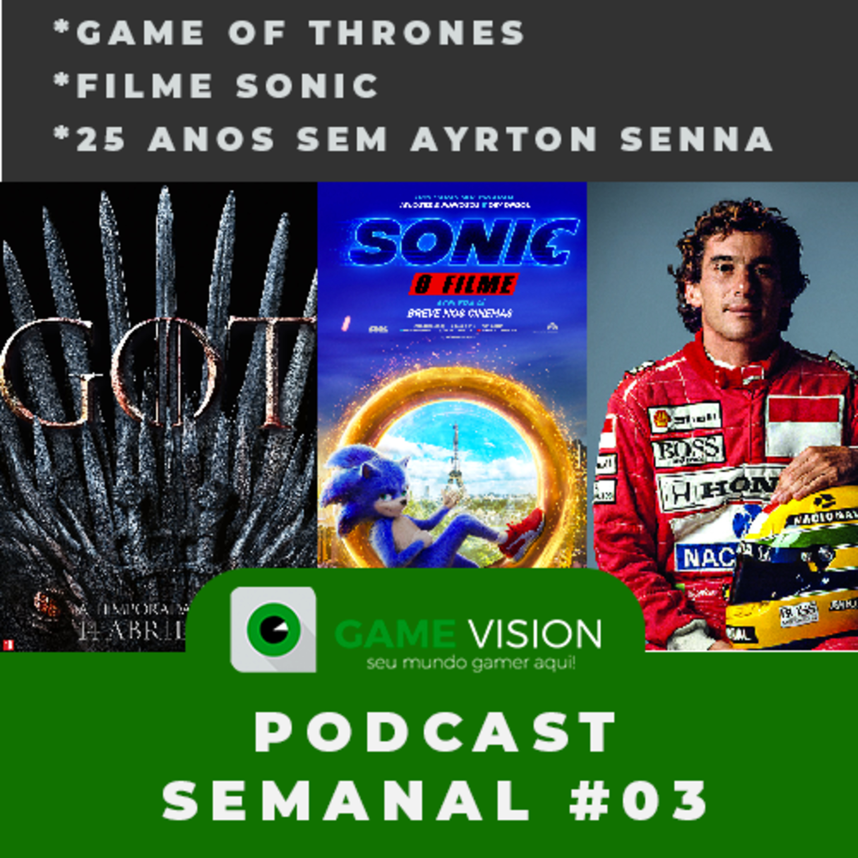 PODCAST SEMANAL #03 - VINGADORES: ULTIMATO E SEUS RECORDES, GOT BATE RECORDE DE AUDIÊNCIA, JOHN ROMERO NA BGS 2019, ZENFONE 6 COM TELA SEM BORDAS PODCAST SEMANAL #03 - VINGADORES: ULTIMATO E SEUS RECORDES, GOT BATE RECORDE DE AUDIÊNCIA, JOHN ROMERO NA BGS 2019, ZENFONE 6 COM TELA SEM BORDAS