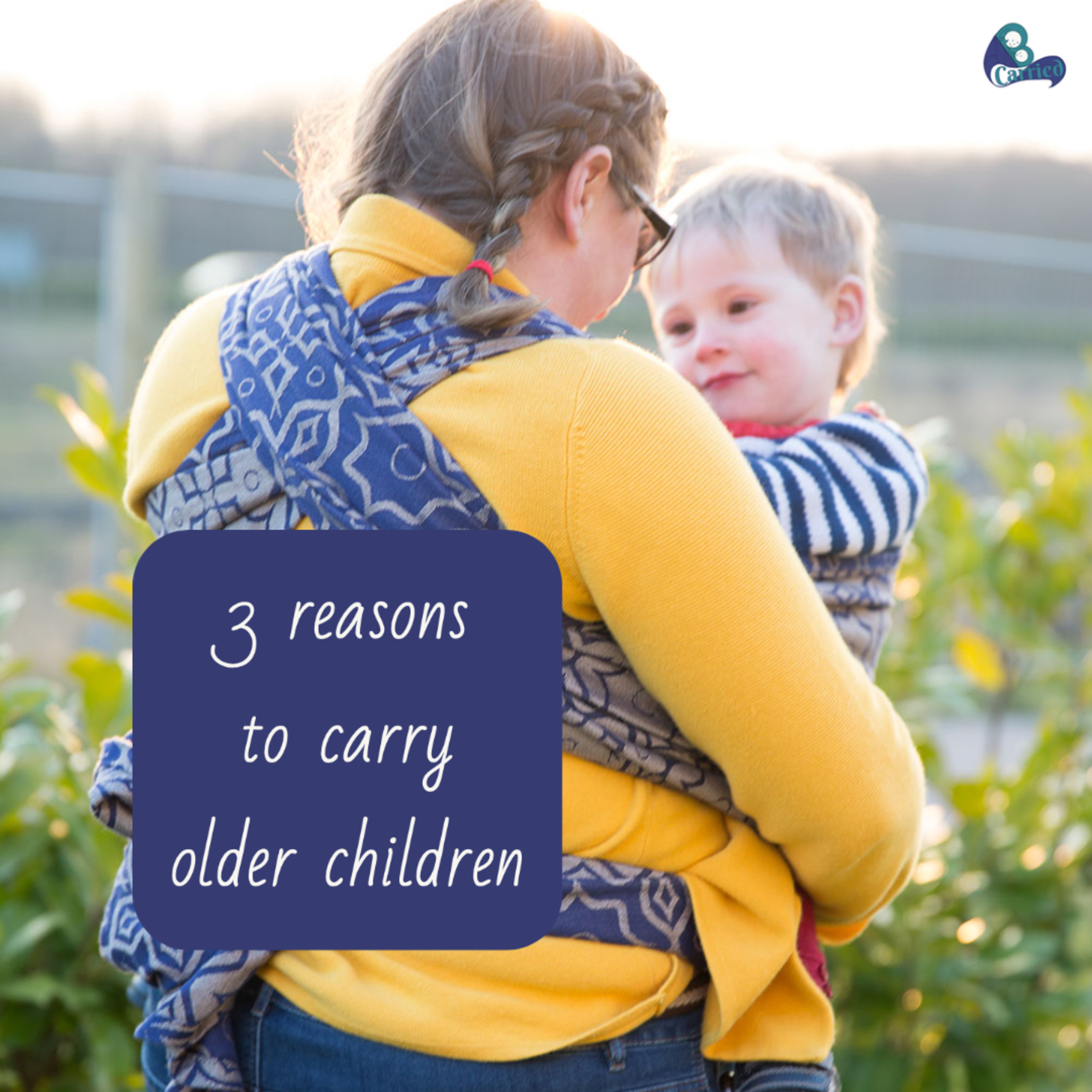 3 Reasons to use a sling with a child who can walk