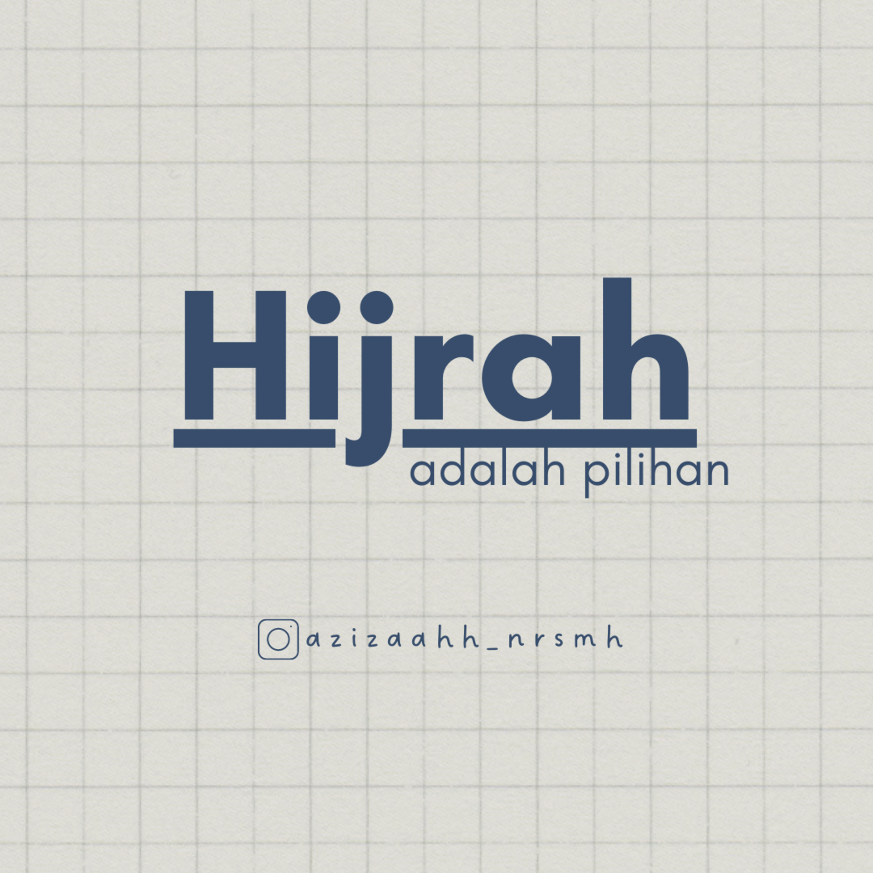 Hijrah itu adalah sebuah pilihan  episode artwork