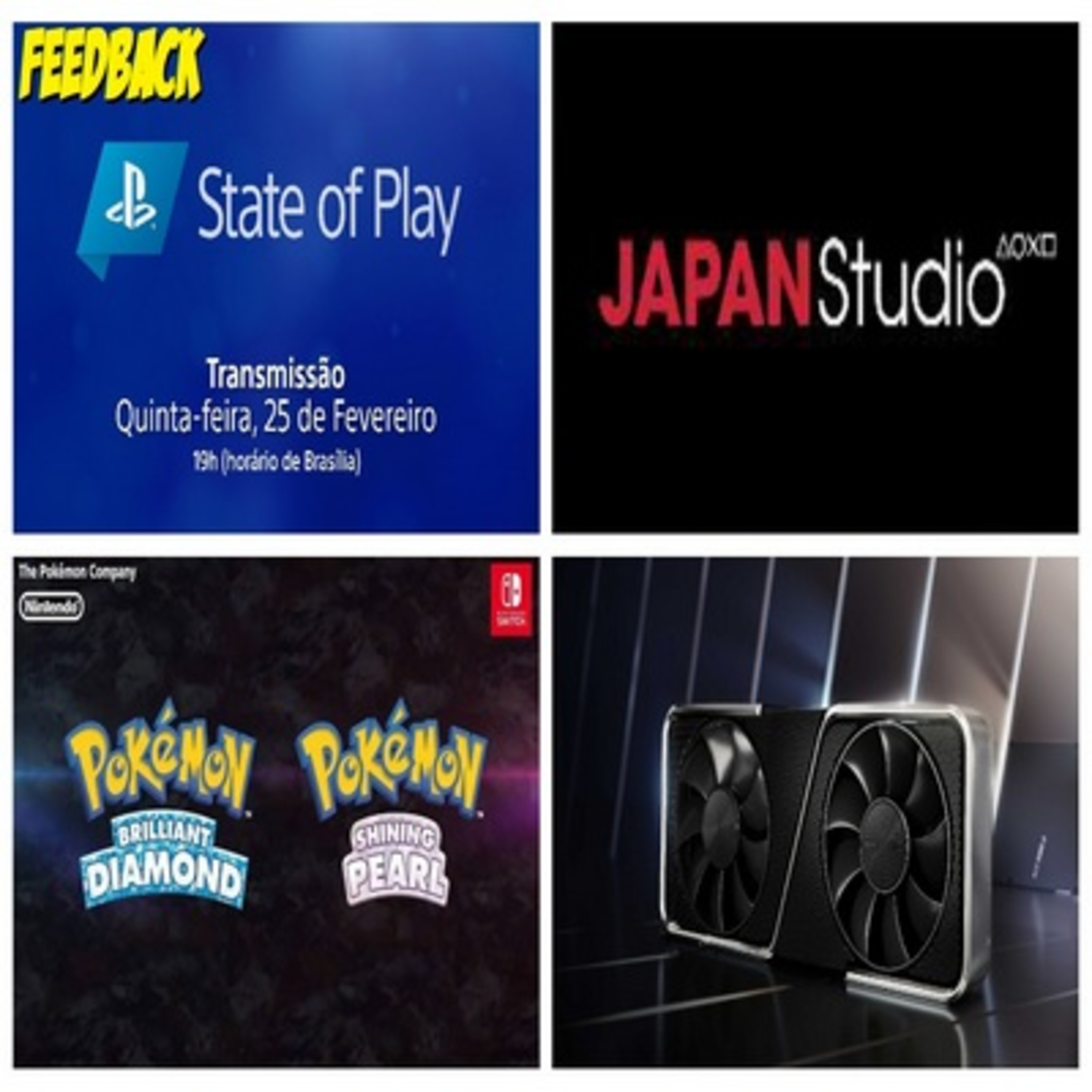 Feedback SussuWorld - State of Play, Sony fecha Estúdio, Pokémon, FF VII Remake, RTX3060 e mais !! episode artwork