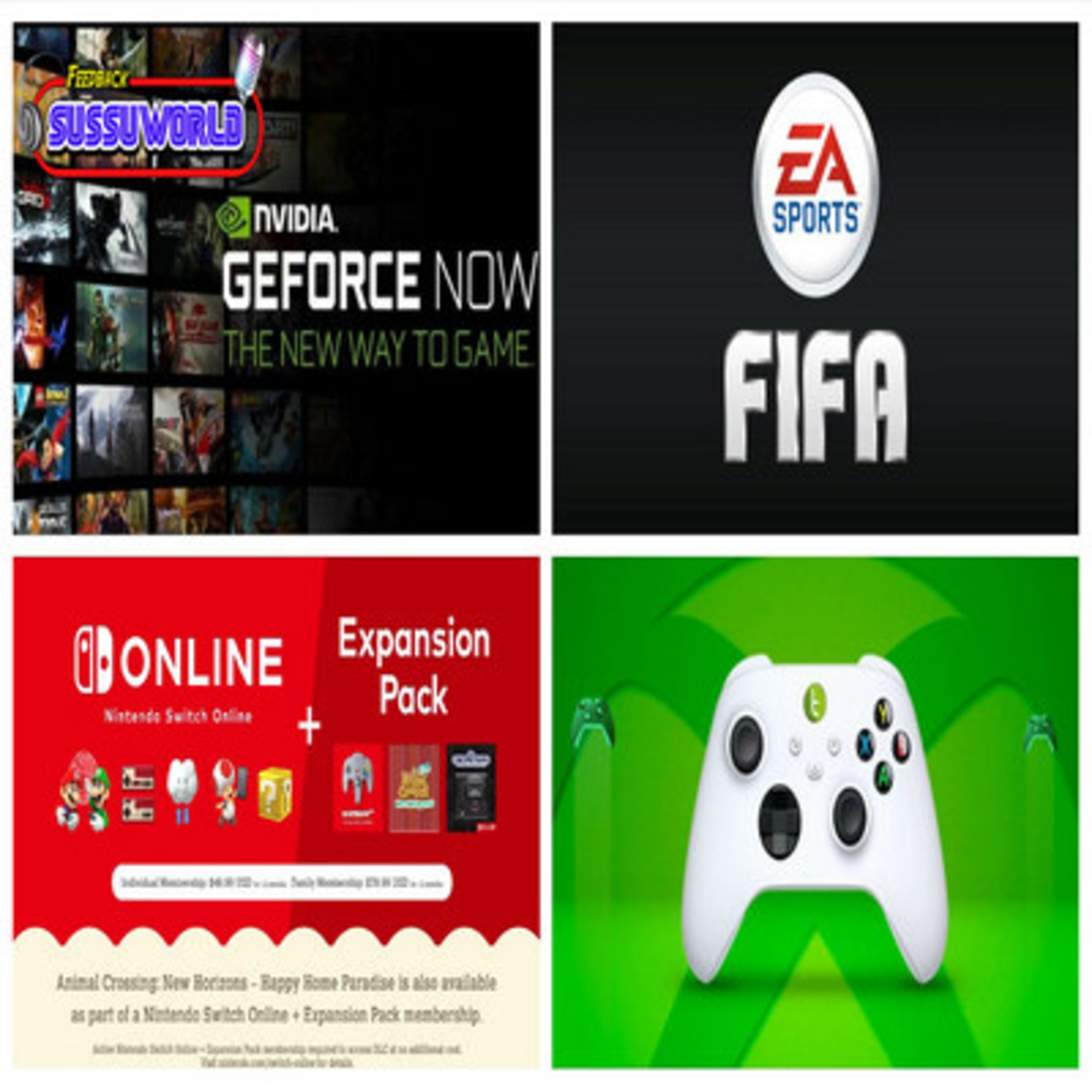 Feedback SussuWorld - GeForce Now, FIFA vs EA, Nintendo Switch Online e Xbox !! episode artwork