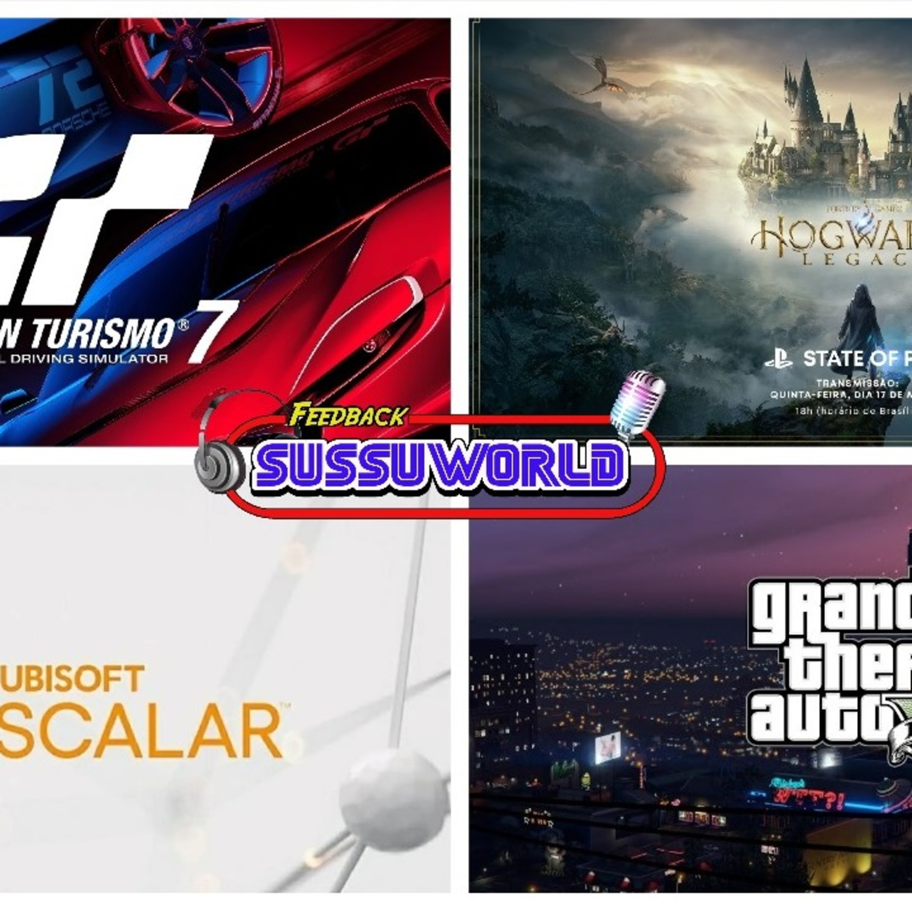 Feedback SussuWorld - Gran Turismo 7, Hogwarts Legacy e JK Rowling, Ubisoft Scalar e GTA V !! episode artwork