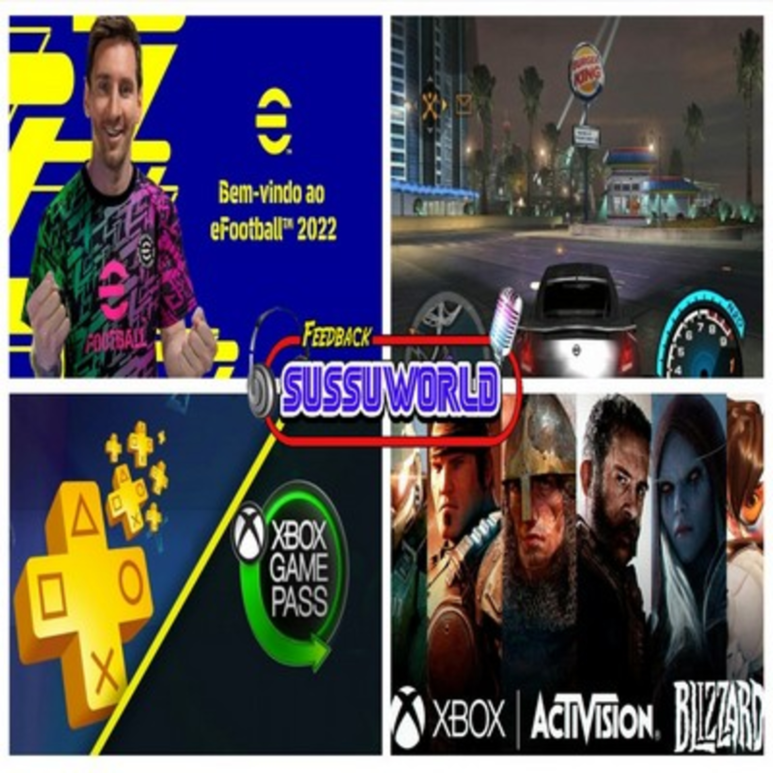 Feedback SussuWorld - eFootball 2022, Propagandas nos jogos, Gamepass, PS Plus, Activision e mais !! episode artwork