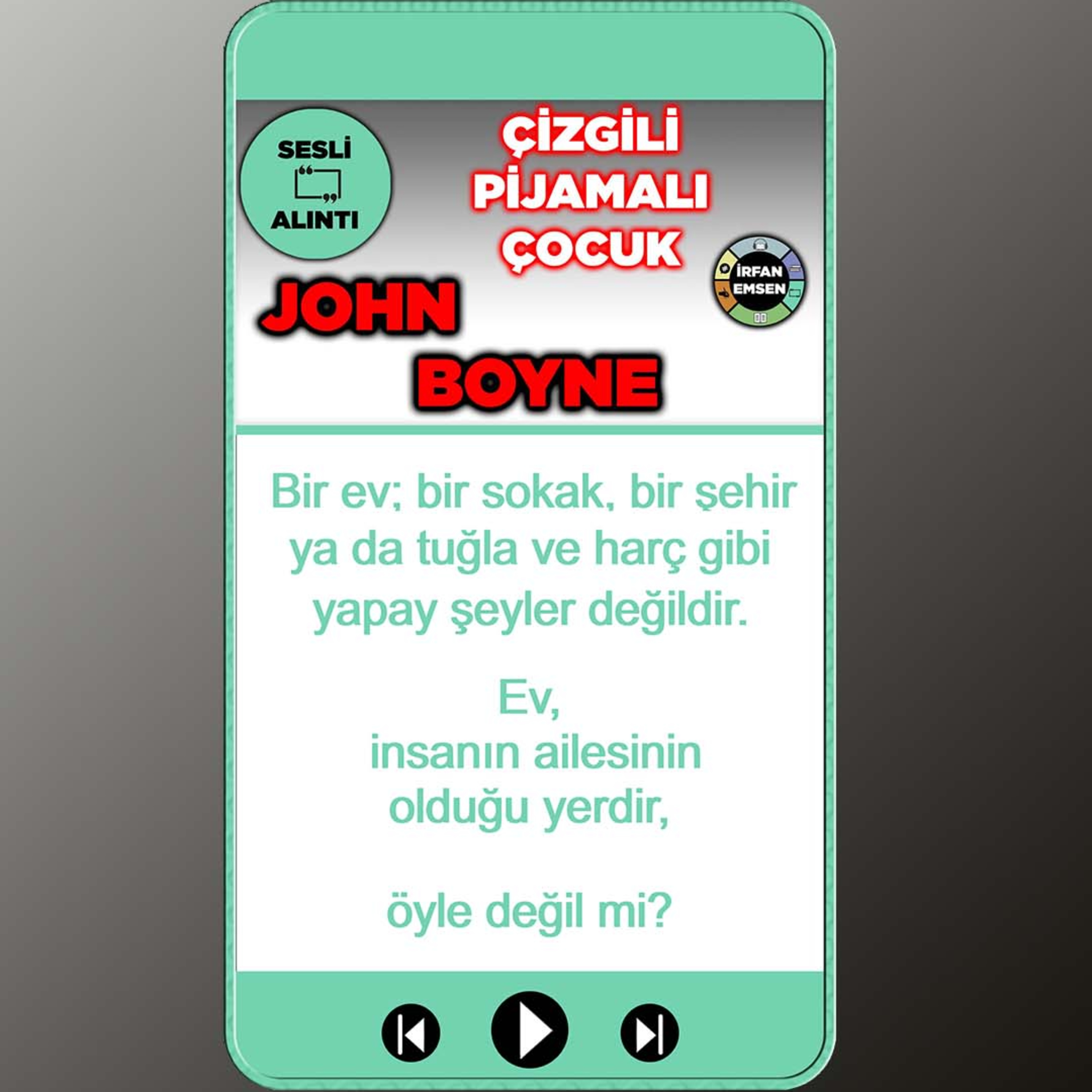 SESLİ ALINTI | Çizgili Pijamalı Çocuk - John Boyne