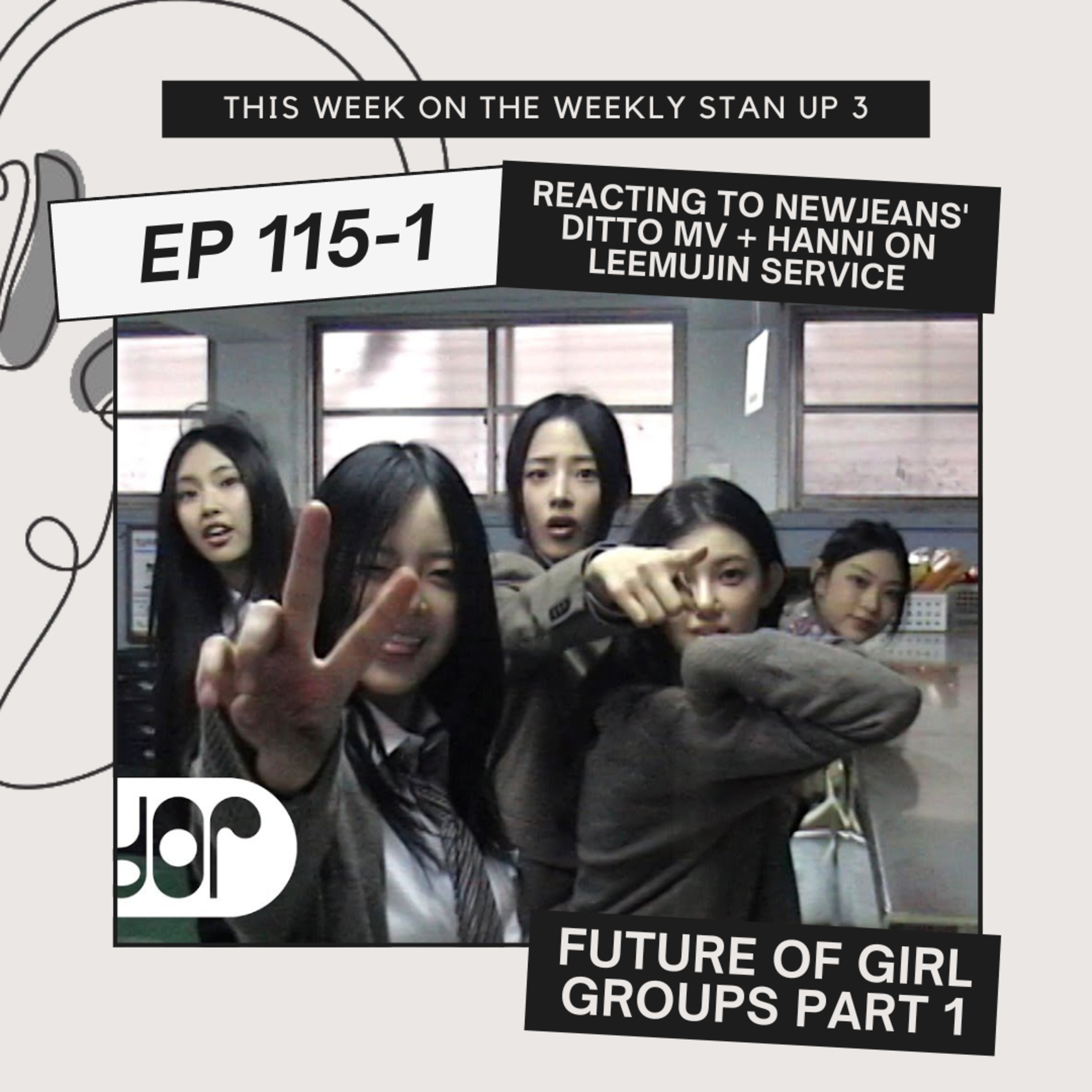 NewJeans (뉴진스) fan introduces Ditto MV (Side A and Side B) to his co-host (Stan Up 115 Pt. 1)