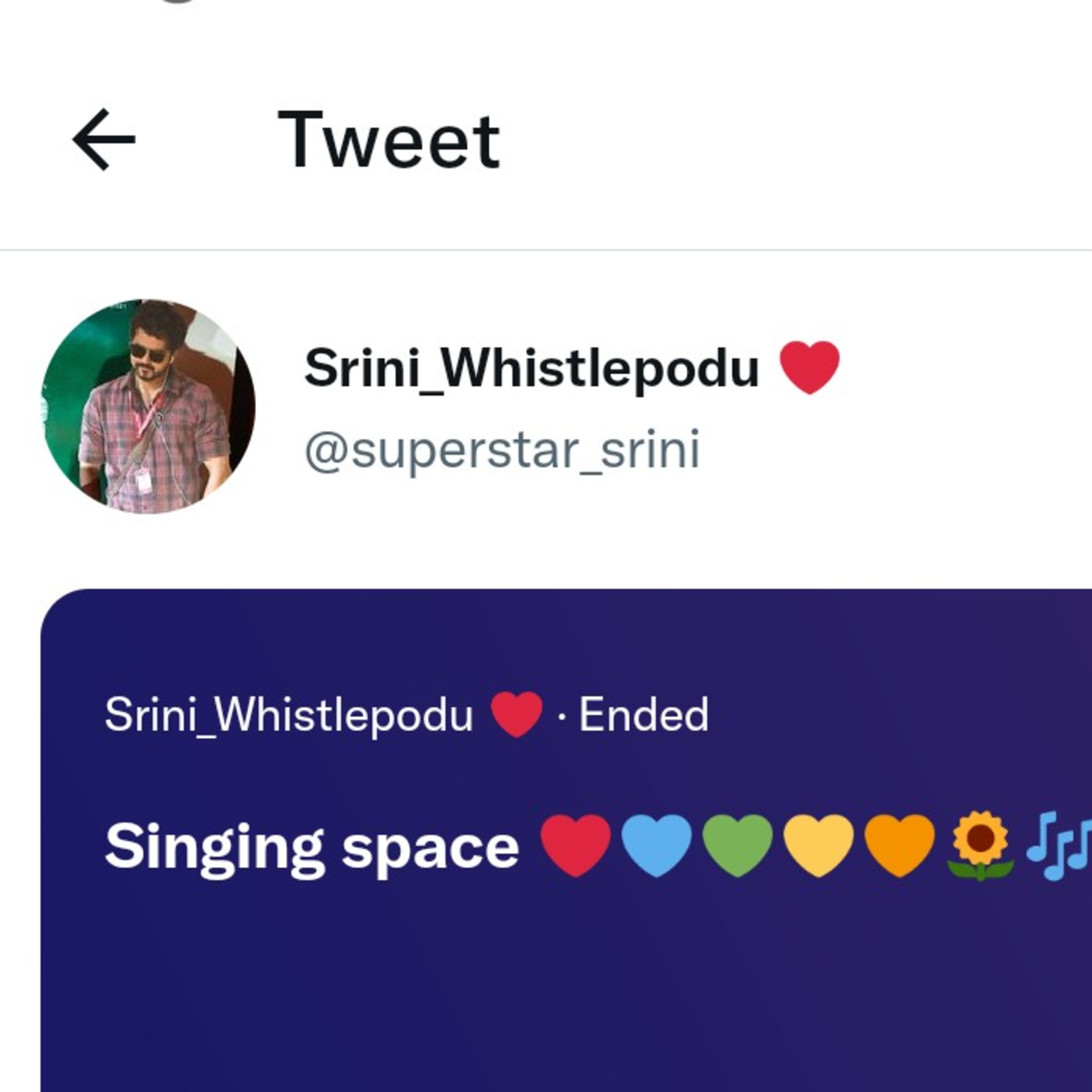 #SingingSpace hosted by @srini_whistlepodu episode artwork