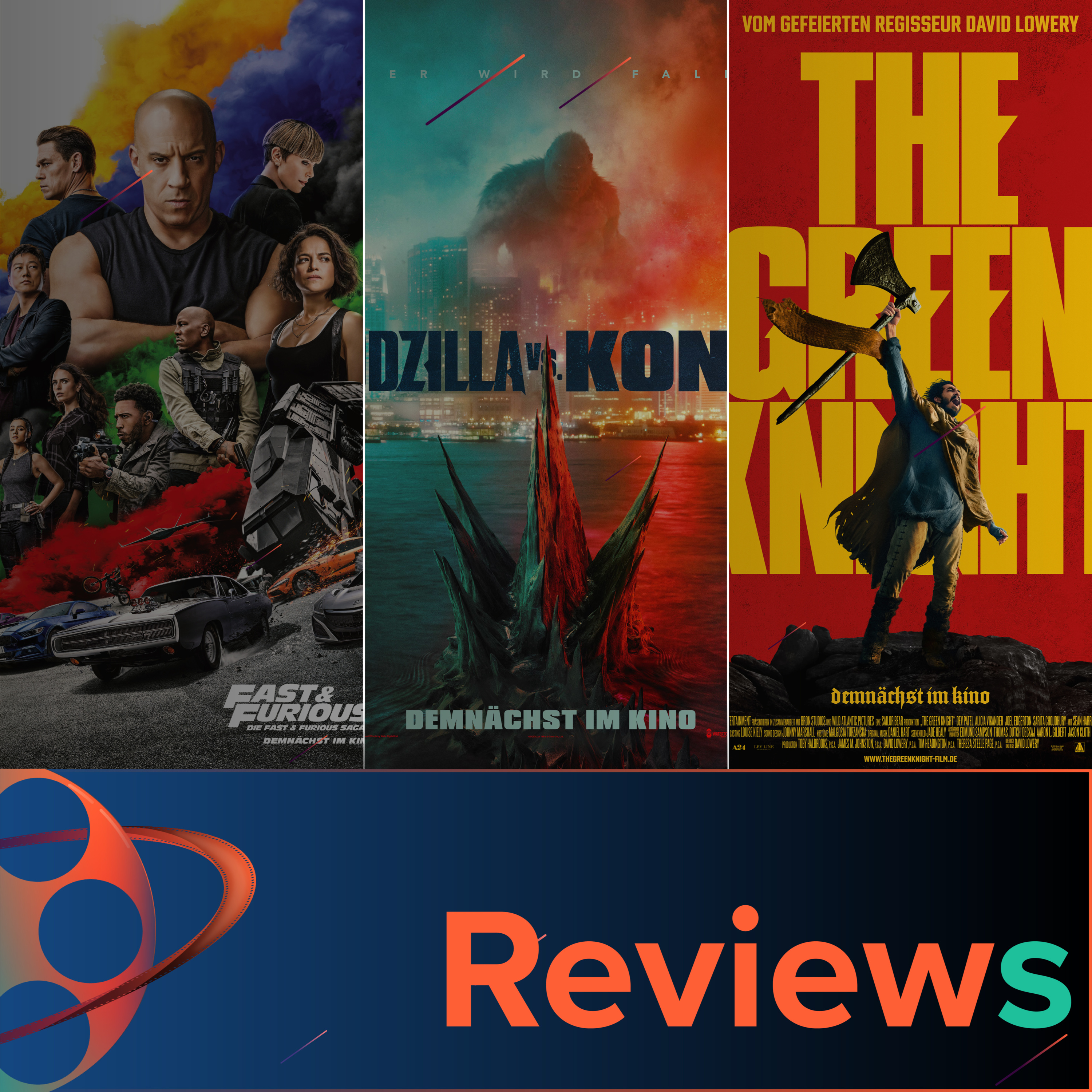 PFG Reviews (F9, Godzilla vs. Kong, Old, The Green Knight, Minari, First Cow) episode artwork