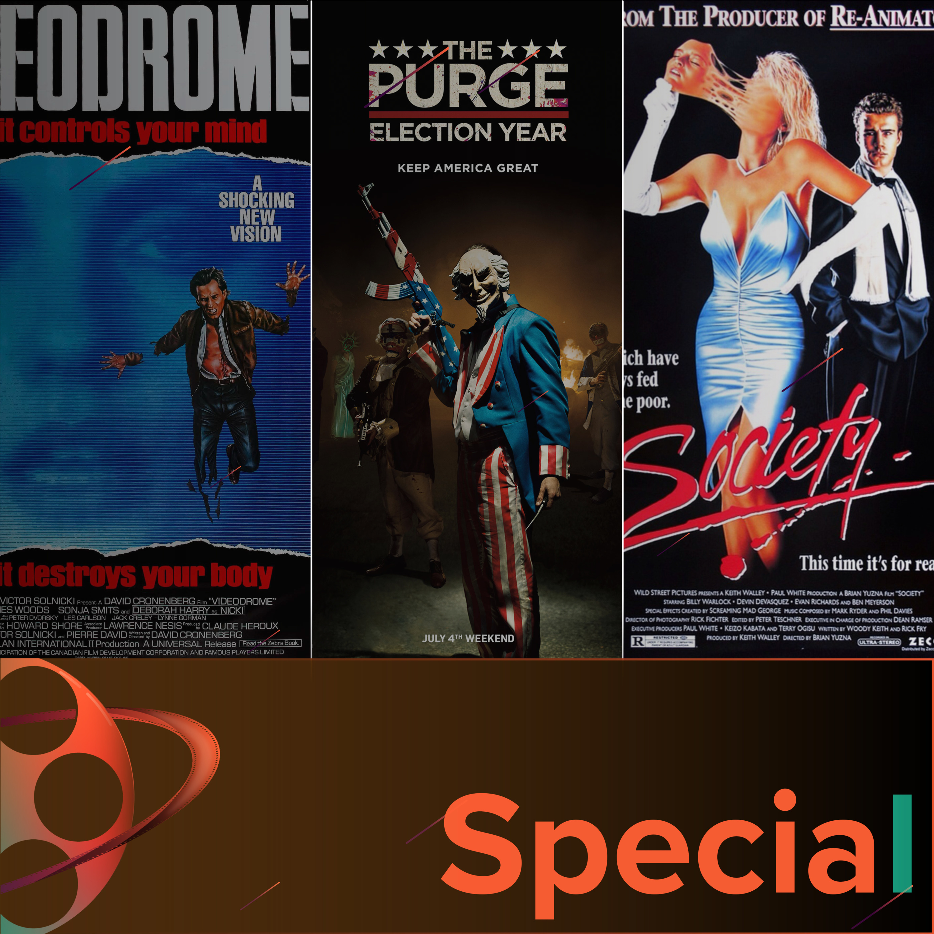 Politiween - Halloween Special 2021 Teil 1 (Society, Videodrome, The Purge: Election Year) episode artwork