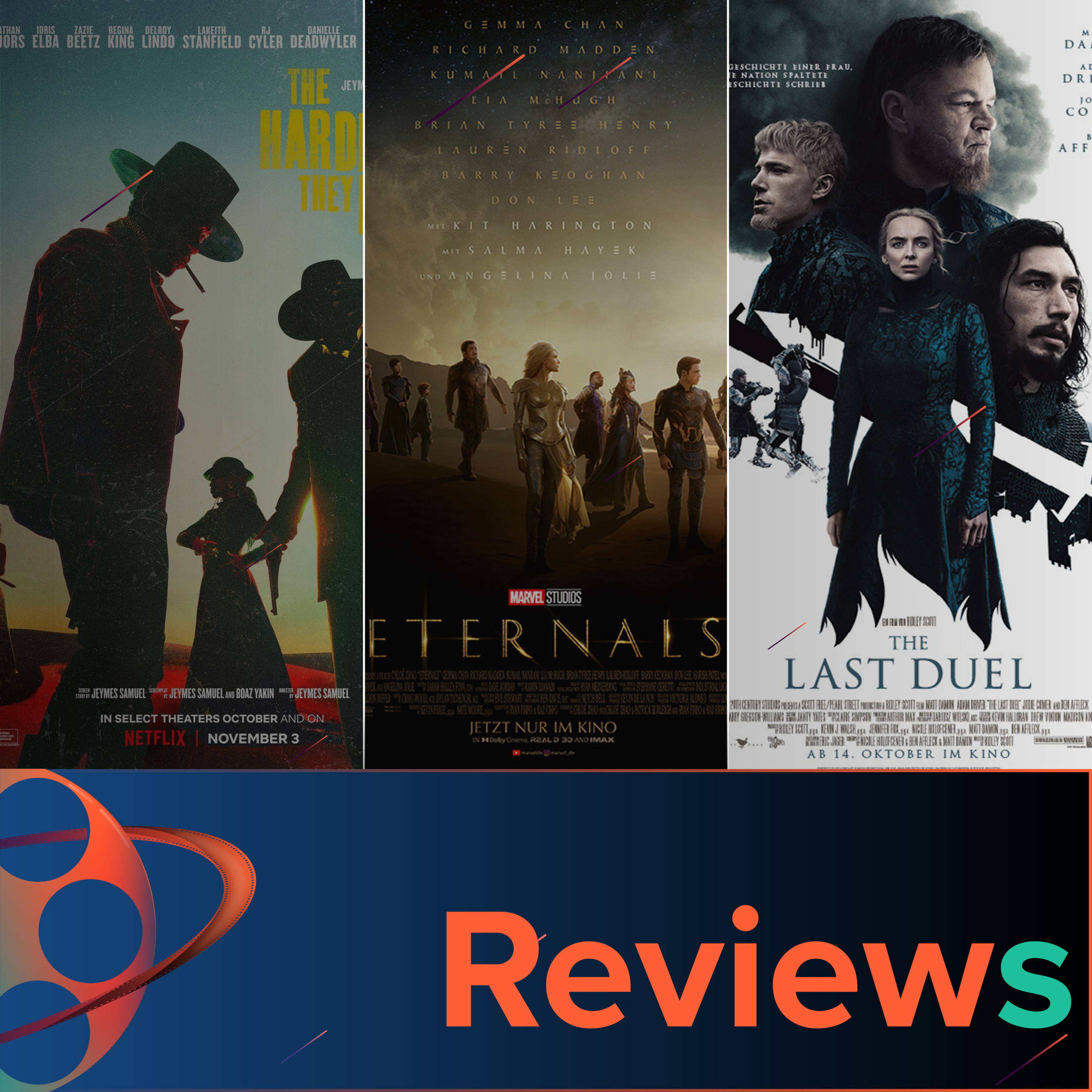 PFG Reviews (Eternals, The Last Duel, Red Notice, The Harder They Fall, Arcane) episode artwork
