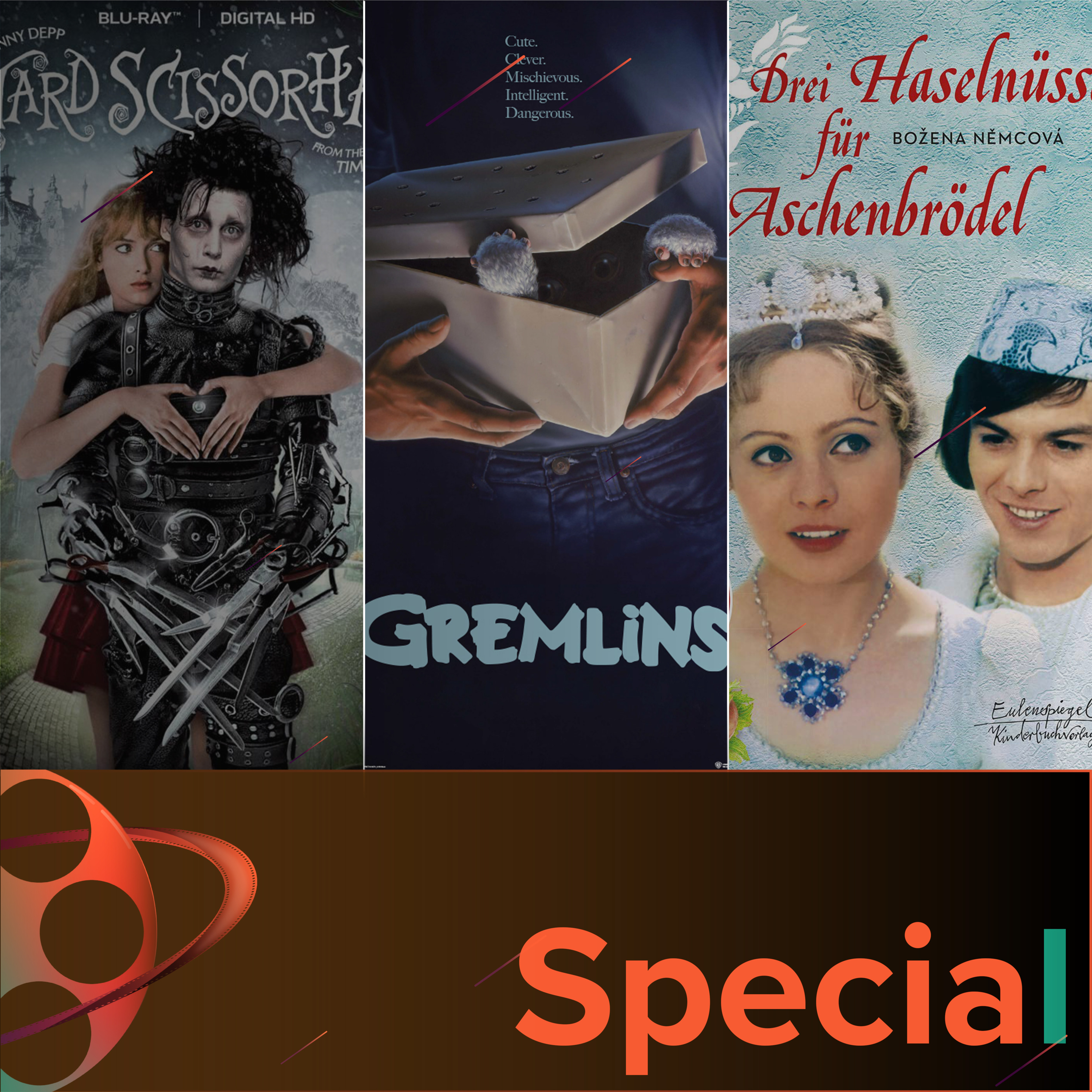 PFG-Weihnachtsspecial 2021 (Drei Haselnüsse für Aschenbrödel, Gremlins, Edward mit den Scherenhänden, Harry Potter und der Stein der Weisen) episode artwork
