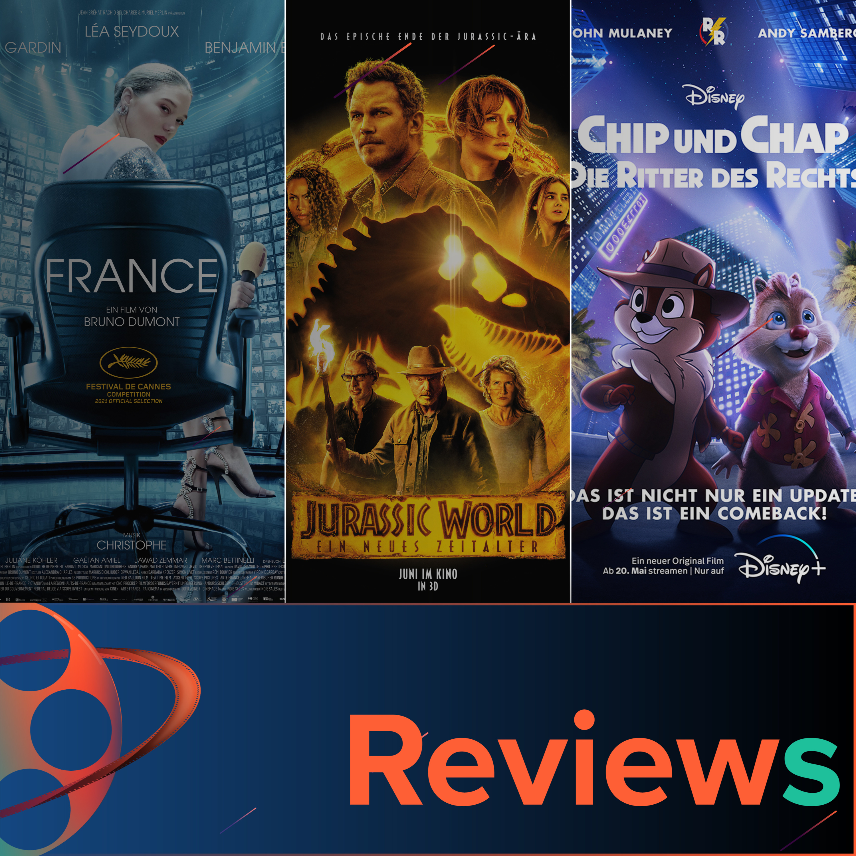 PFG Reviews (Jurassic World Dominion, Hustle, The Outfit, France, Chip 'n Dale) episode artwork