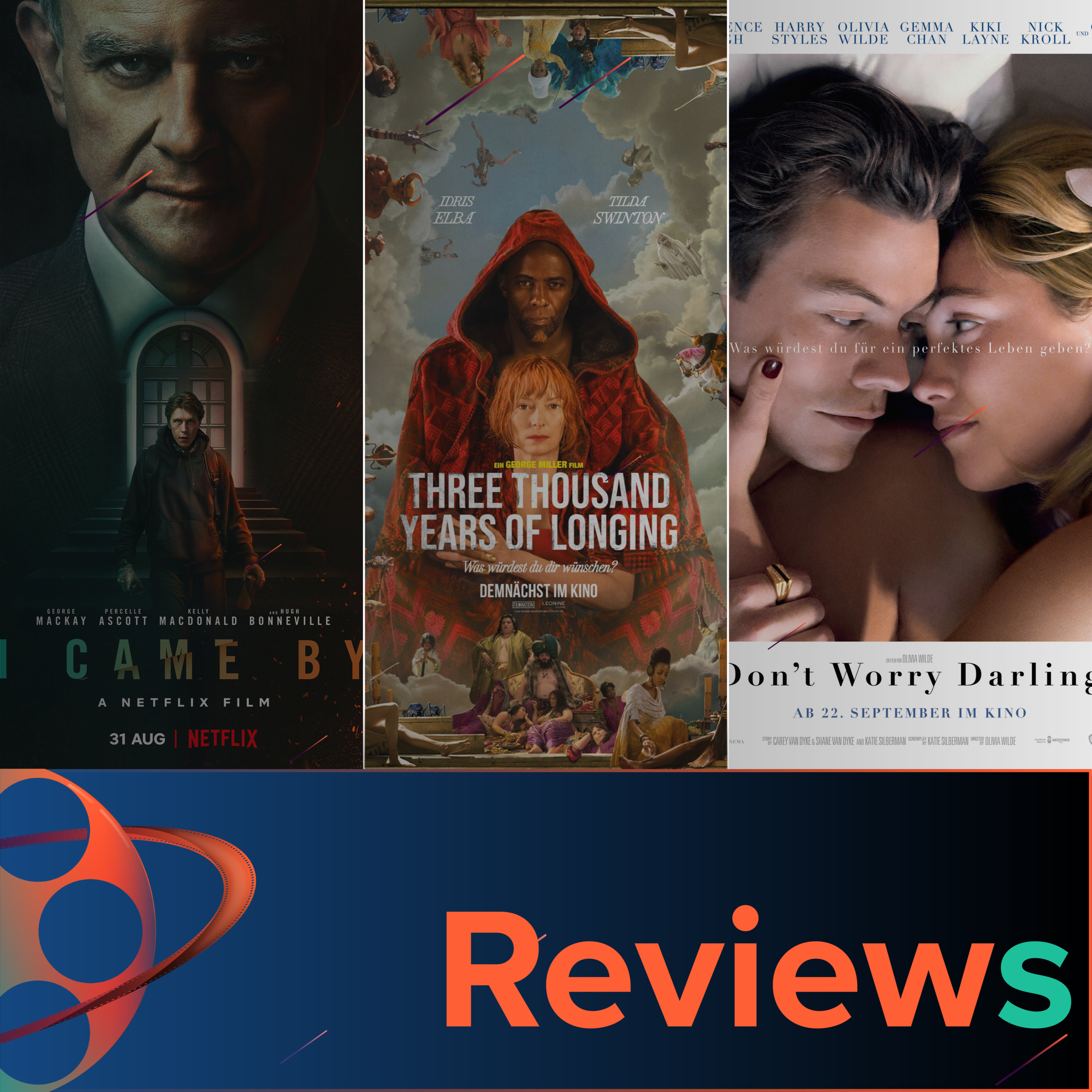 PFG Reviews (Don't Worry Darling, Three Thousand Years of Longing, I Came by, House of the Dragon, Rings of Power, One Second, Wheel of Fortune and Fantasy) episode artwork
