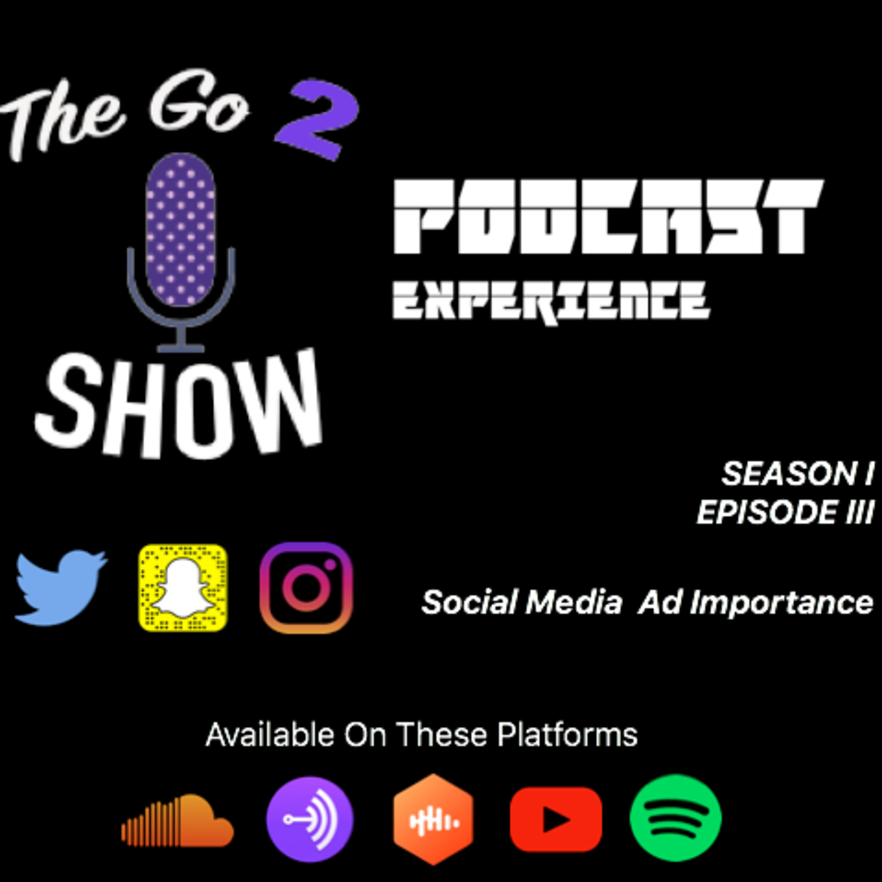 Social Media Ad Importance - The Go 2 Show Podcast Experience - Audio Experience