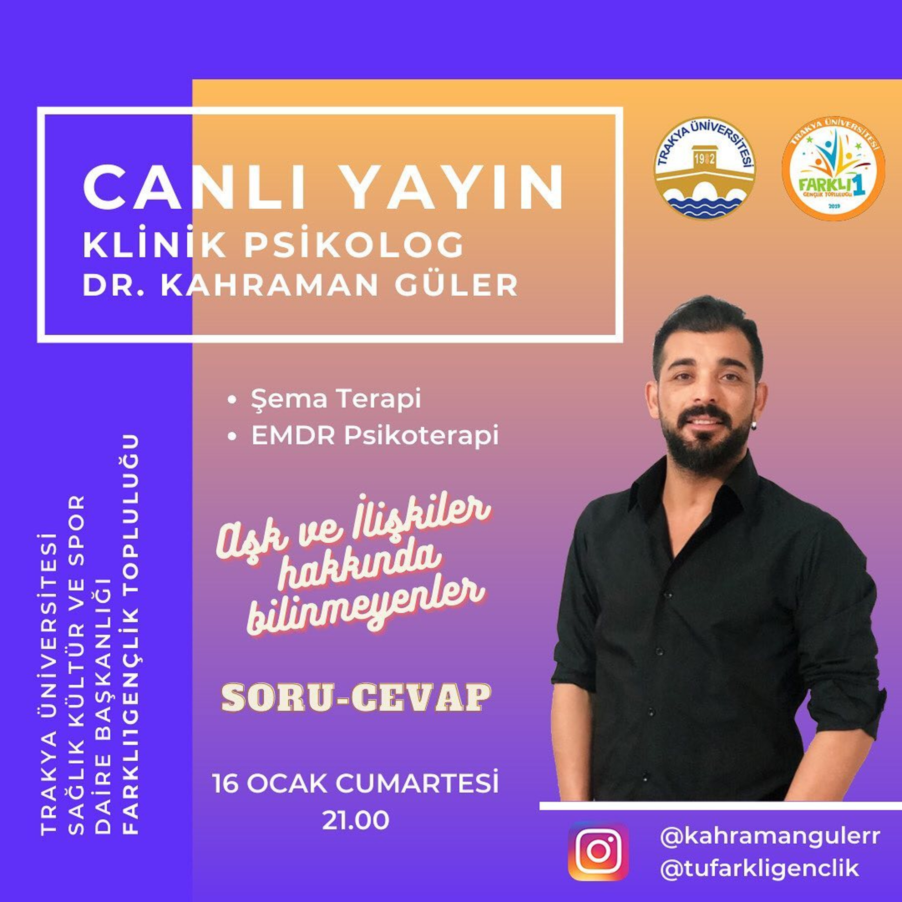 Trakya Üniversitesi Farklı1Gençlik Topluluğu Podcast\'i