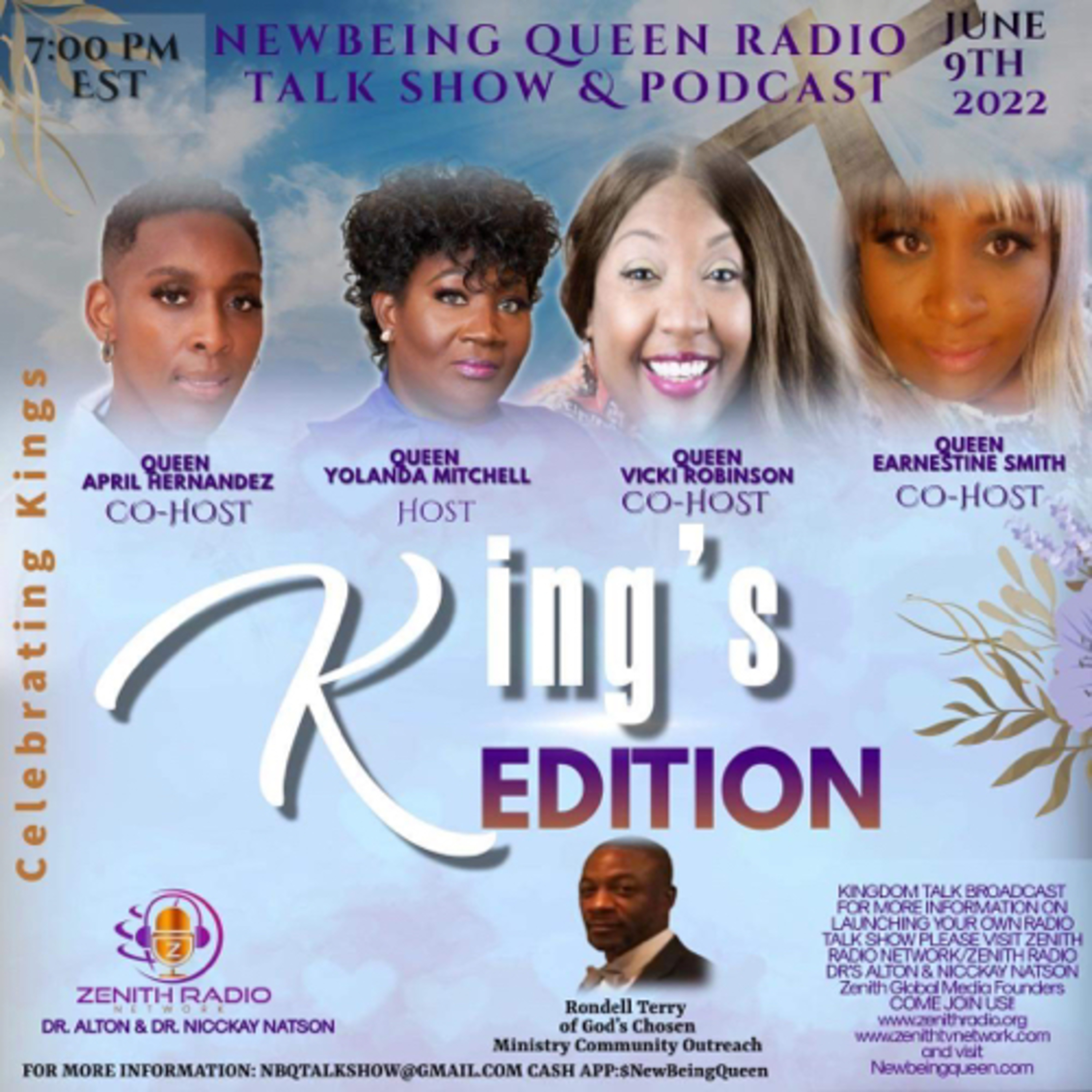NewBeing Queens interview Rondell Terry of God's Chosen Ministry Community Outreach episode artwork