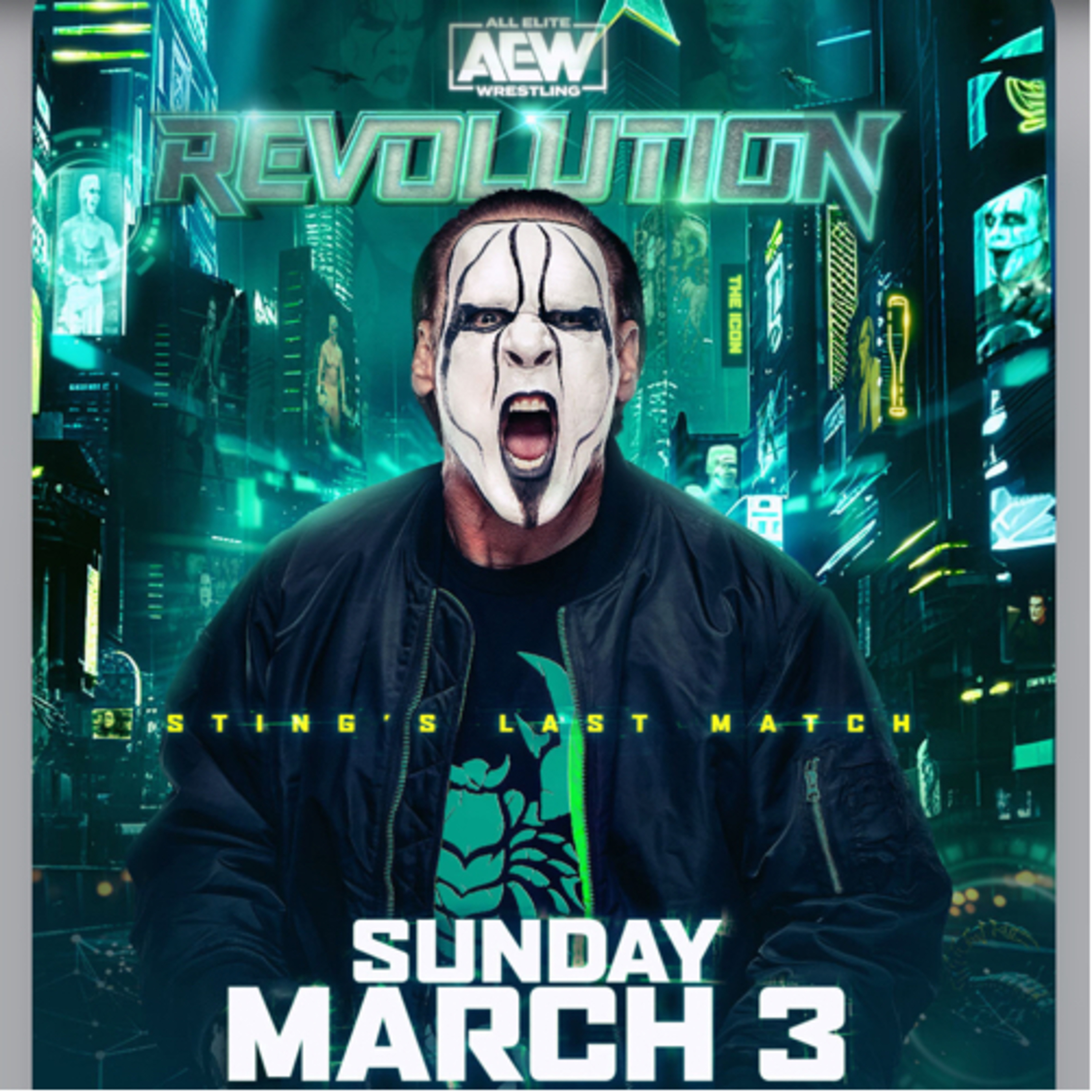 WWE week in review, AEW Revolution preview, Sting's final match. episode artwork