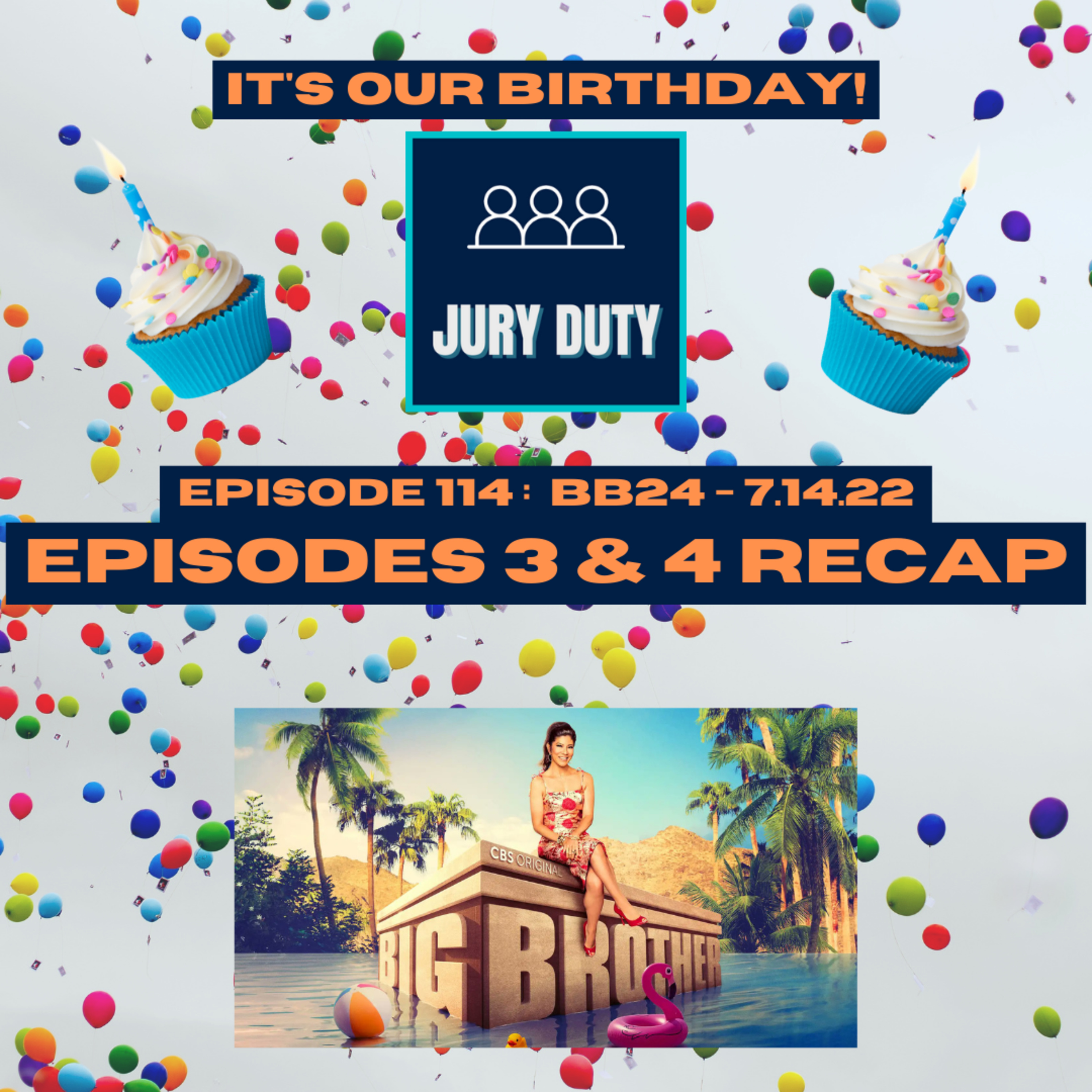 Episode 114: #BB24 - 7.14.22 / EPISODES 3 & 4 RECAP | Big Brother US 24