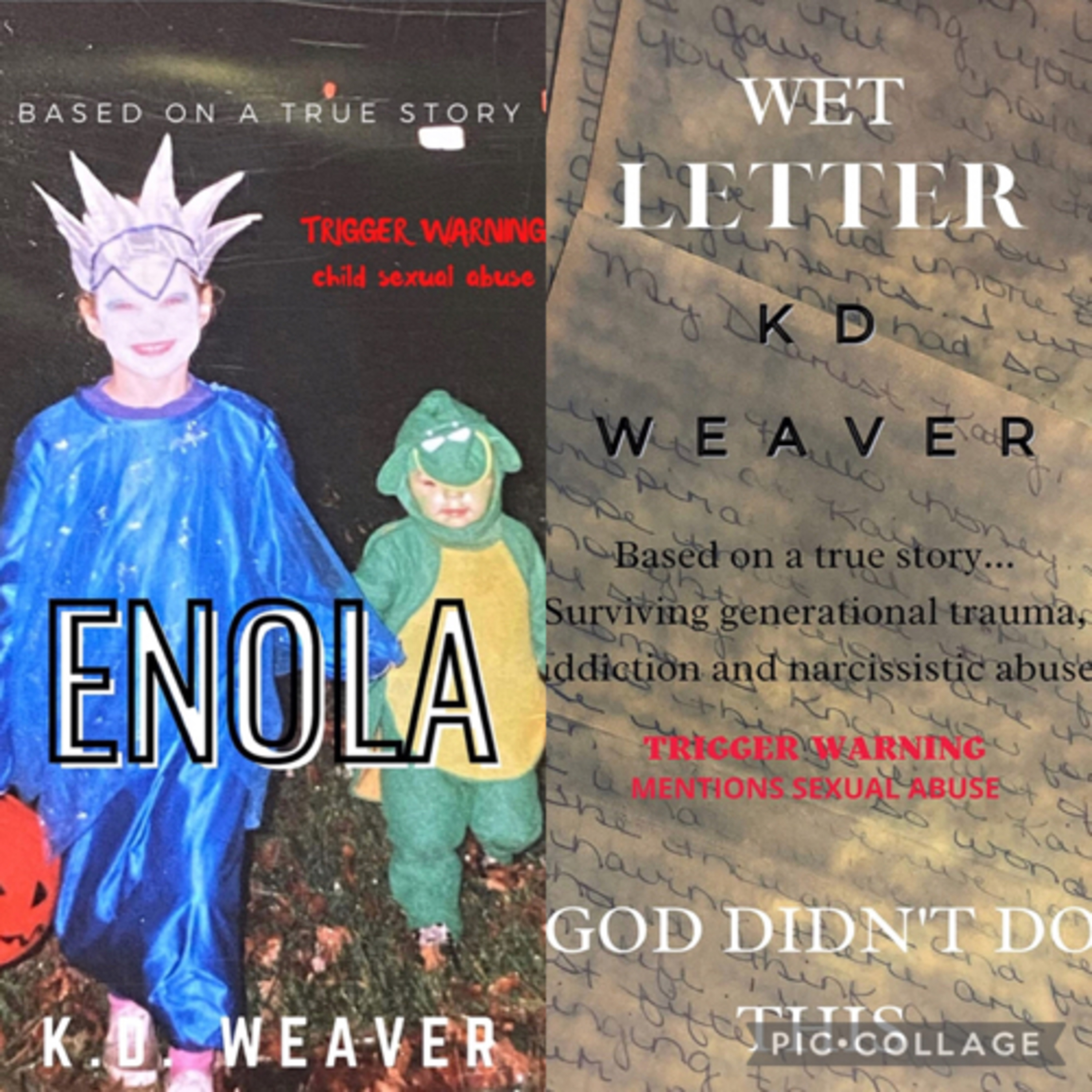 The One Where Katey takes control of her child her trauma by writing about her journey episode artwork