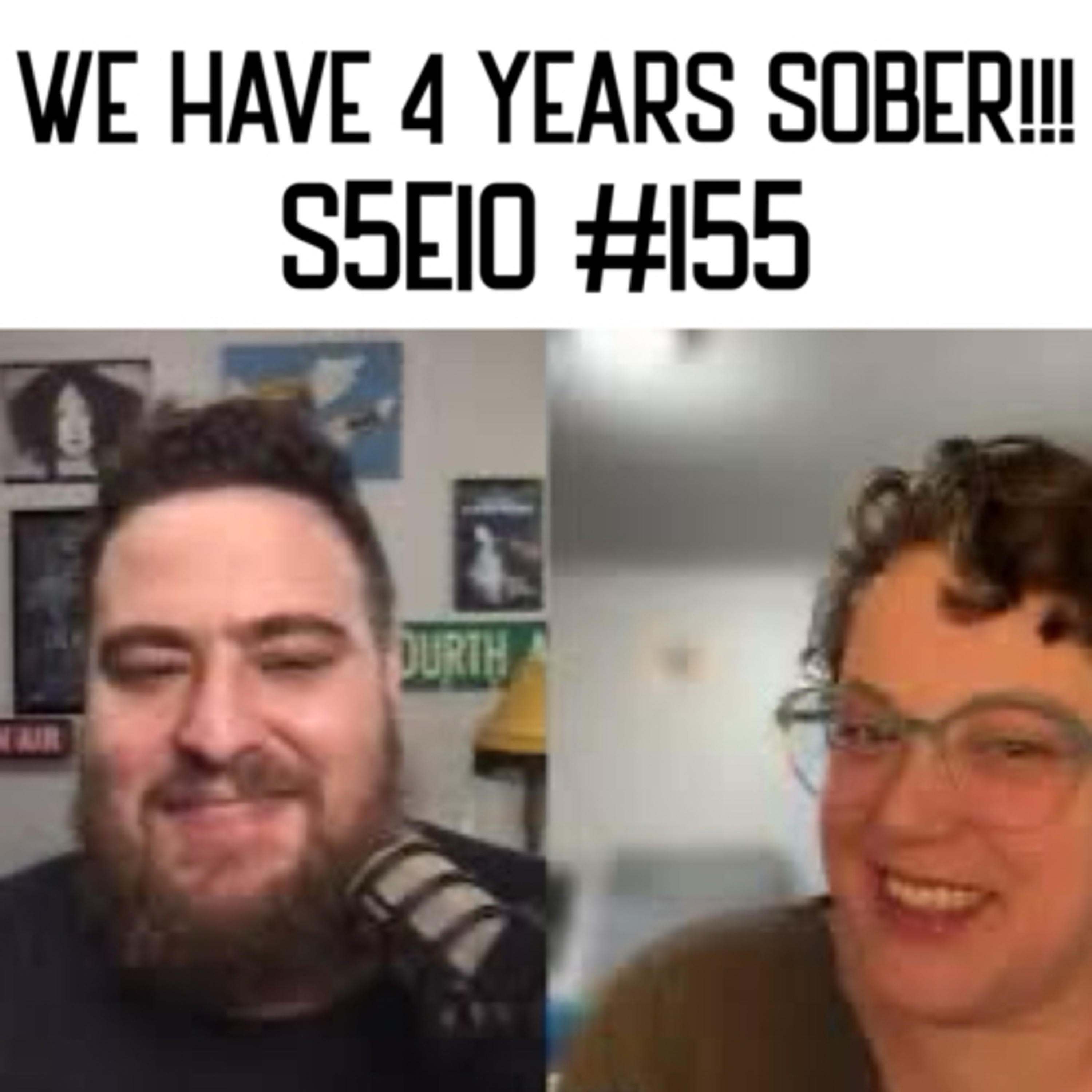 The one when we celebrate 4 years sober!! episode artwork