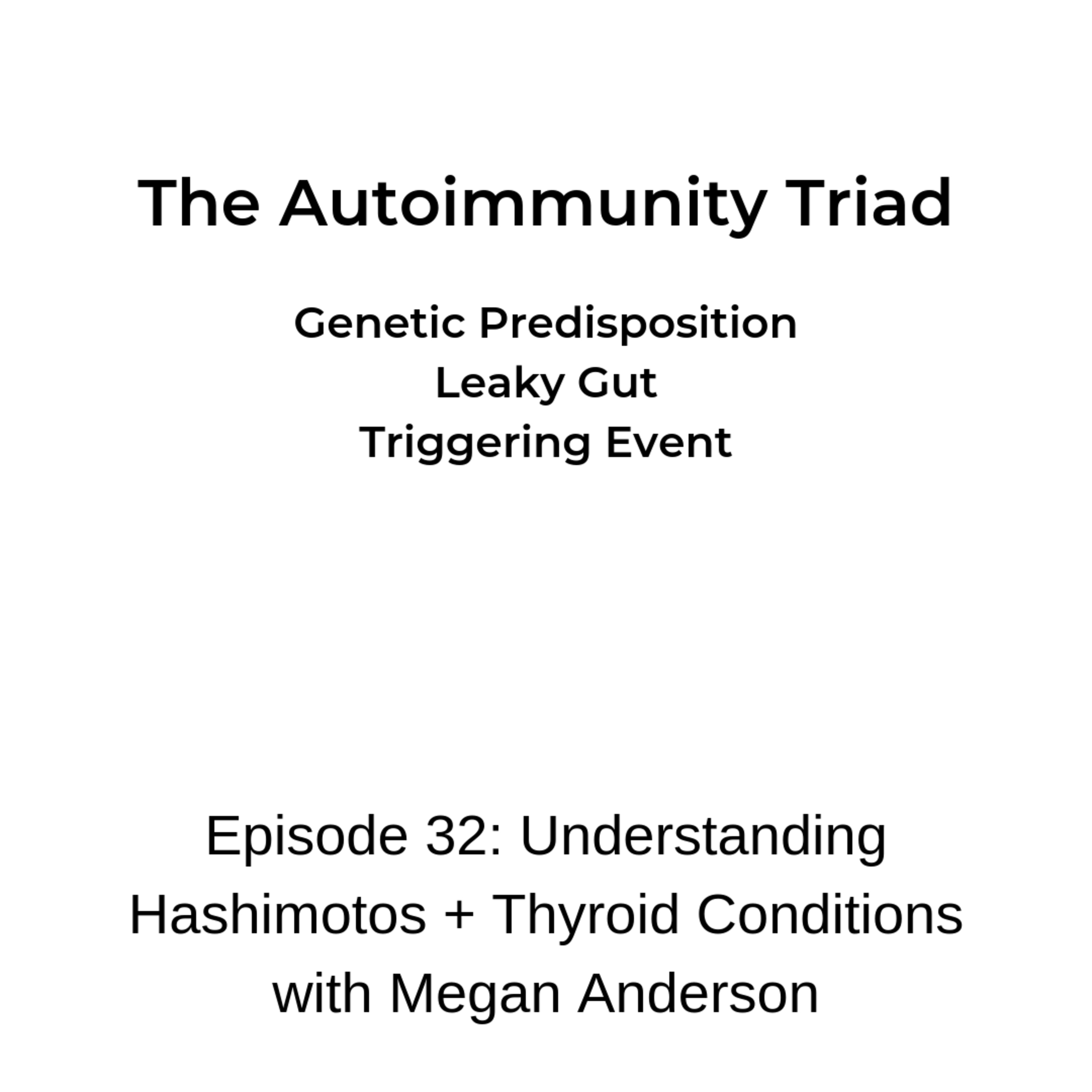 Episode 32: Understanding Hashimotos + Thyroid Conditions with Megan Anderson