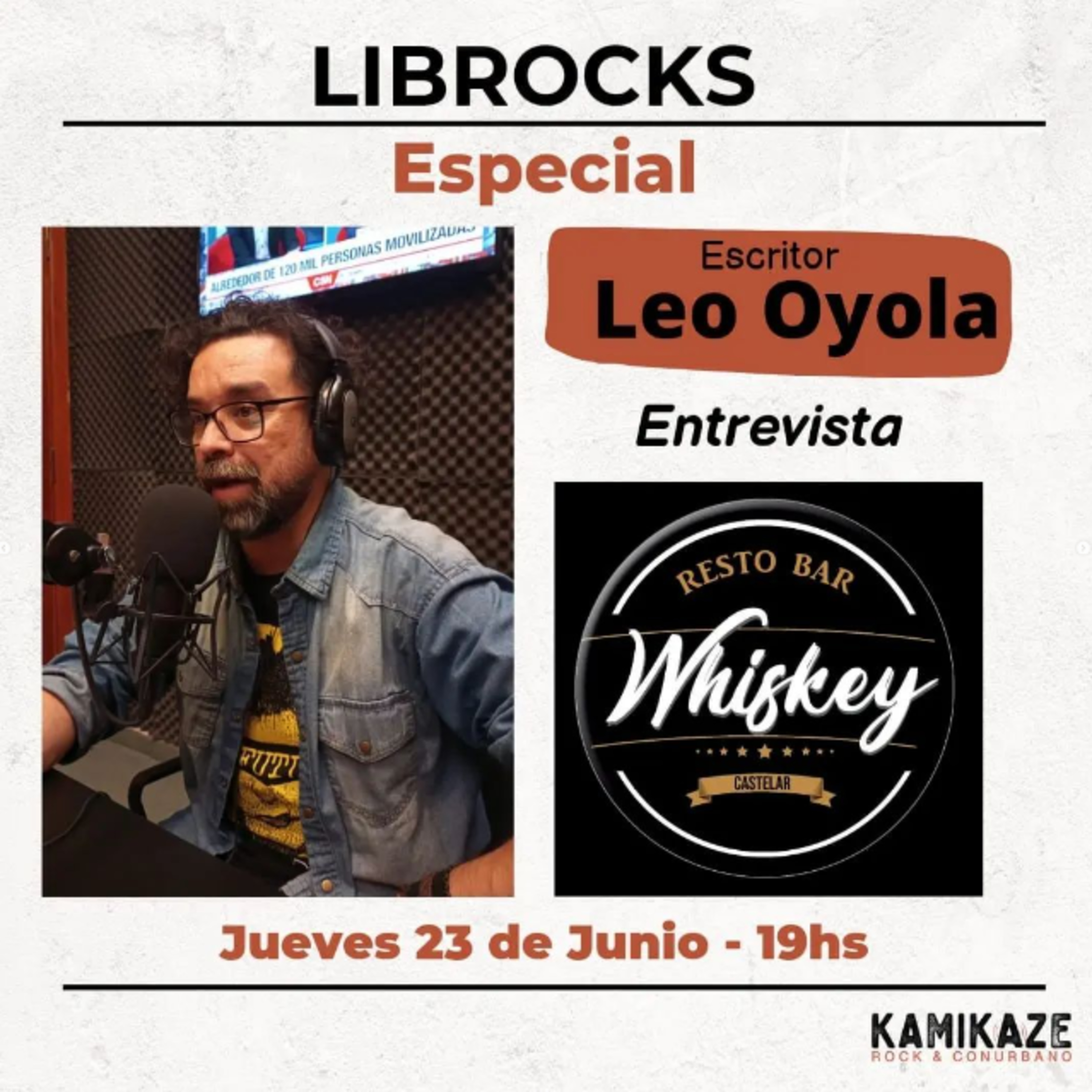 Librocks/ Especial desde Whiskey bar - Entrevista a Leo Oyola episode artwork