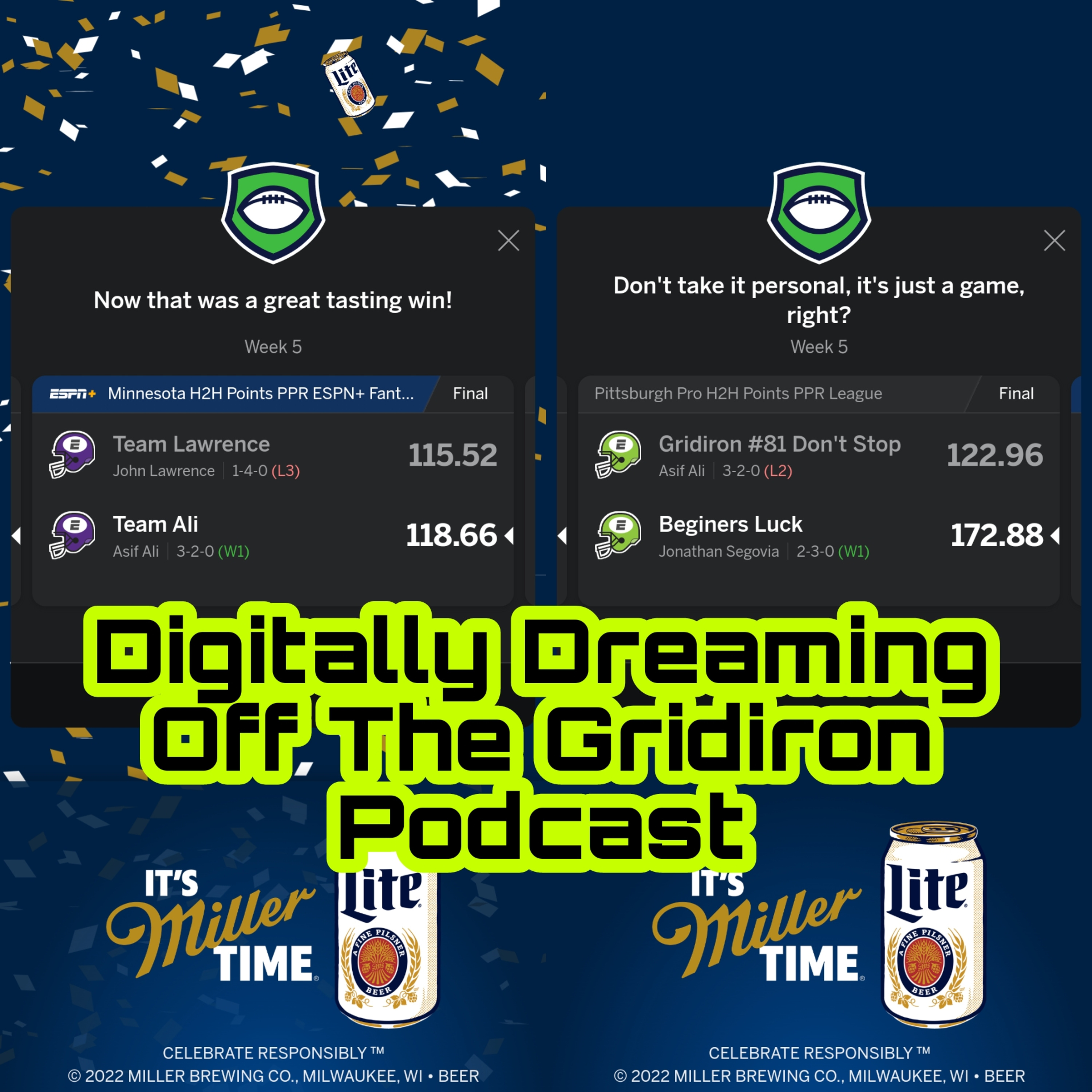 Episode 123 - Fantasy Football Winner & Losers Tuesday, MNF Reaction and more in 15 minutes episode artwork