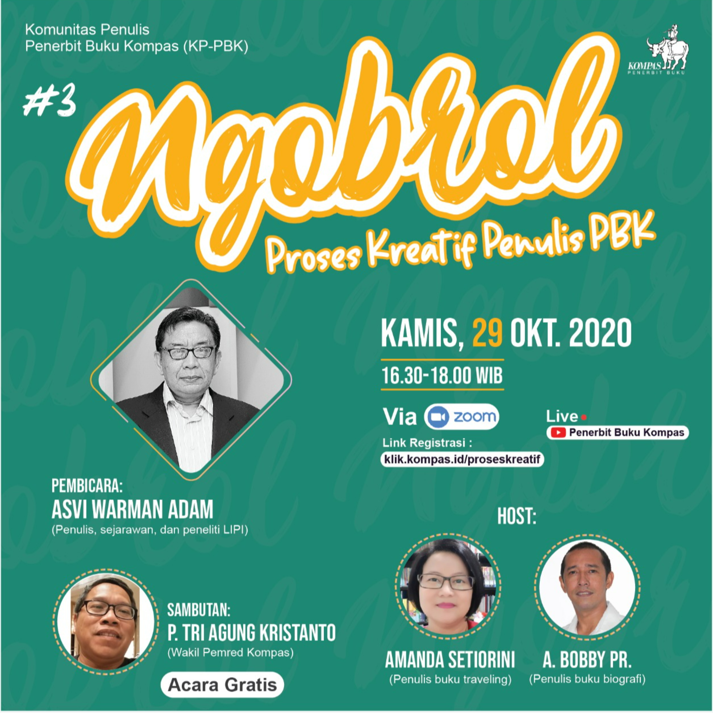 Ngobrol Proses Kreatif Penulis & Editor PBK