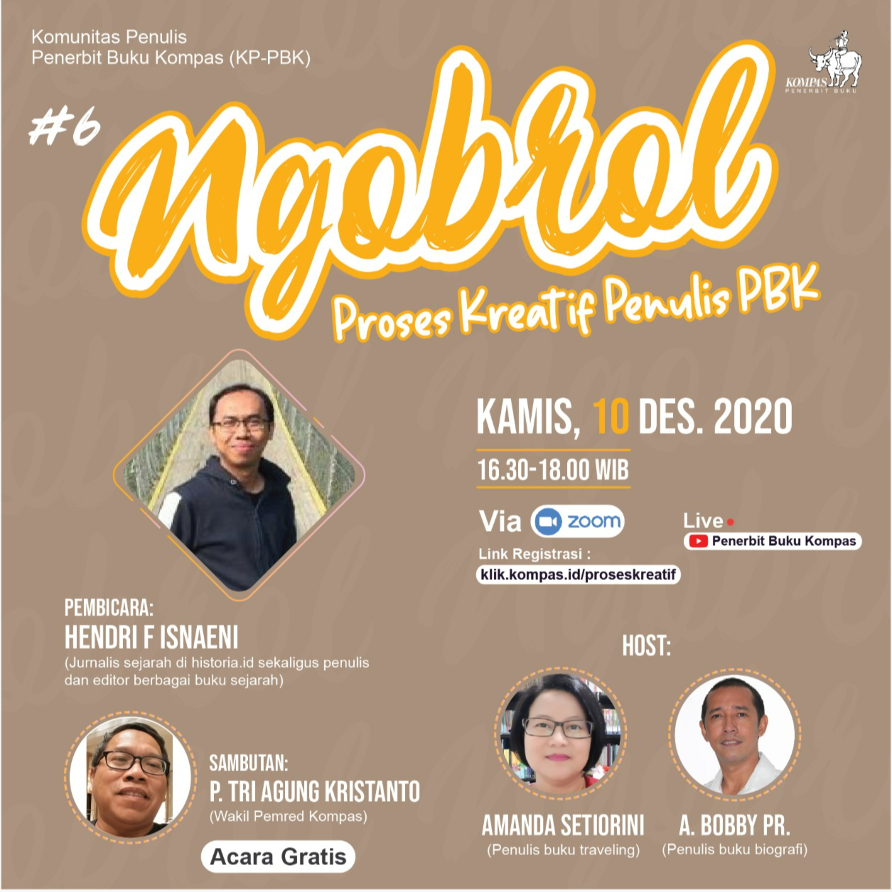 Ngobrol Proses Kreatif Penulis & Editor PBK