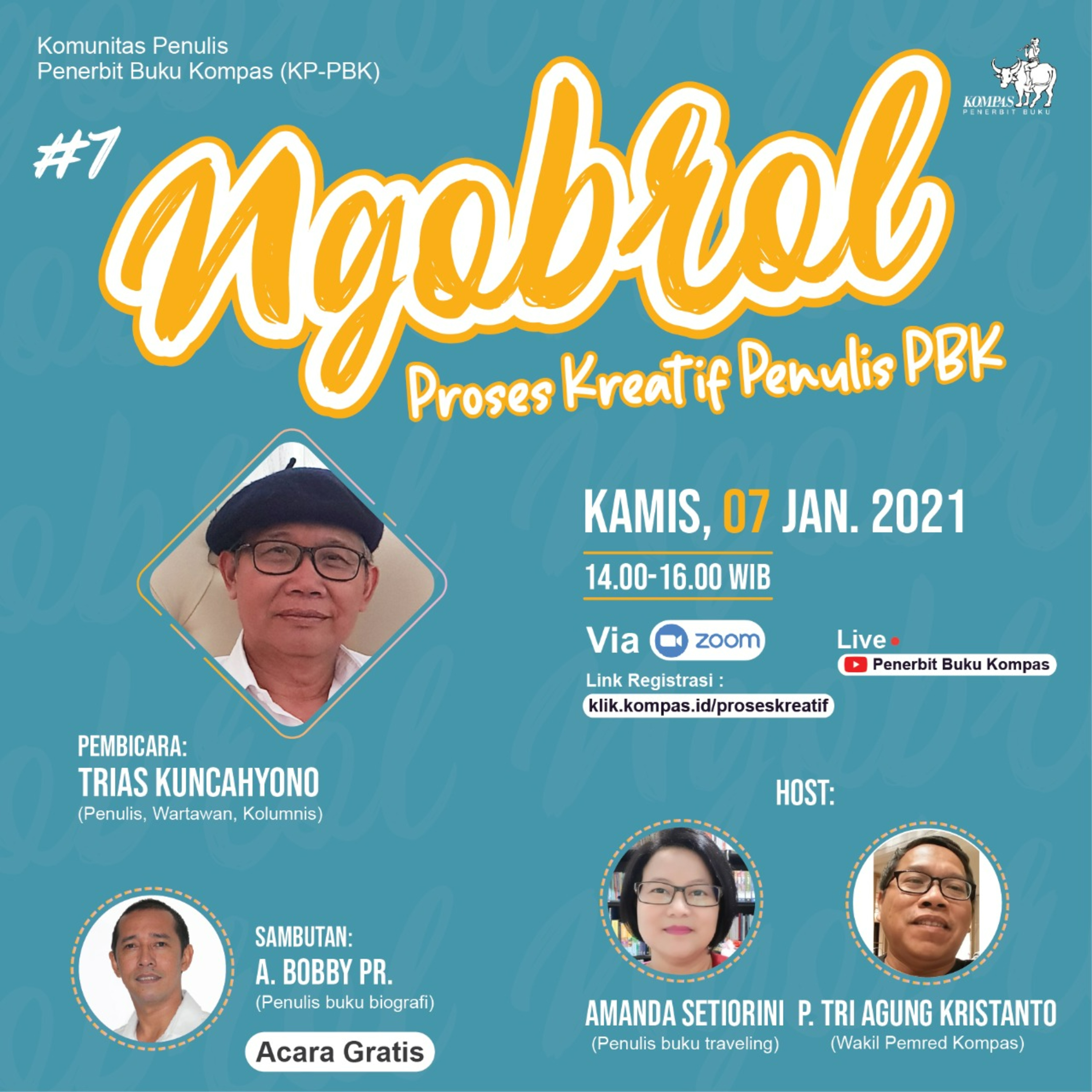 Ngobrol Proses Kreatif Penulis & Editor PBK
