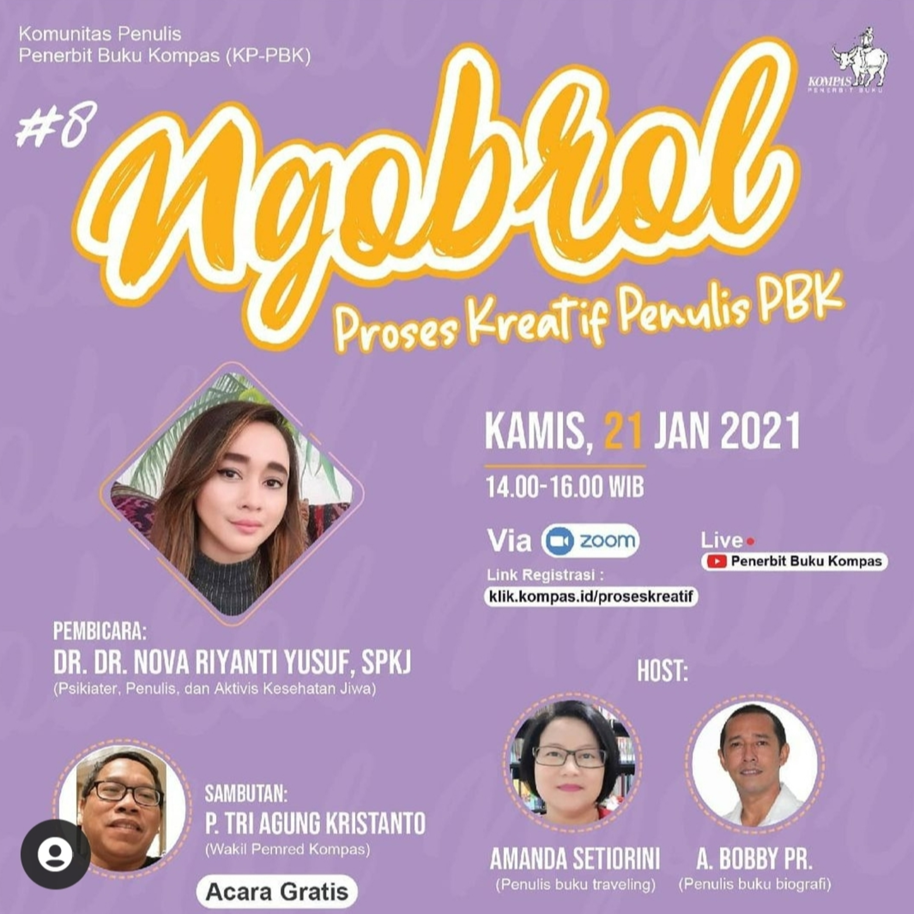 Ngobrol Proses Kreatif Penulis & Editor PBK