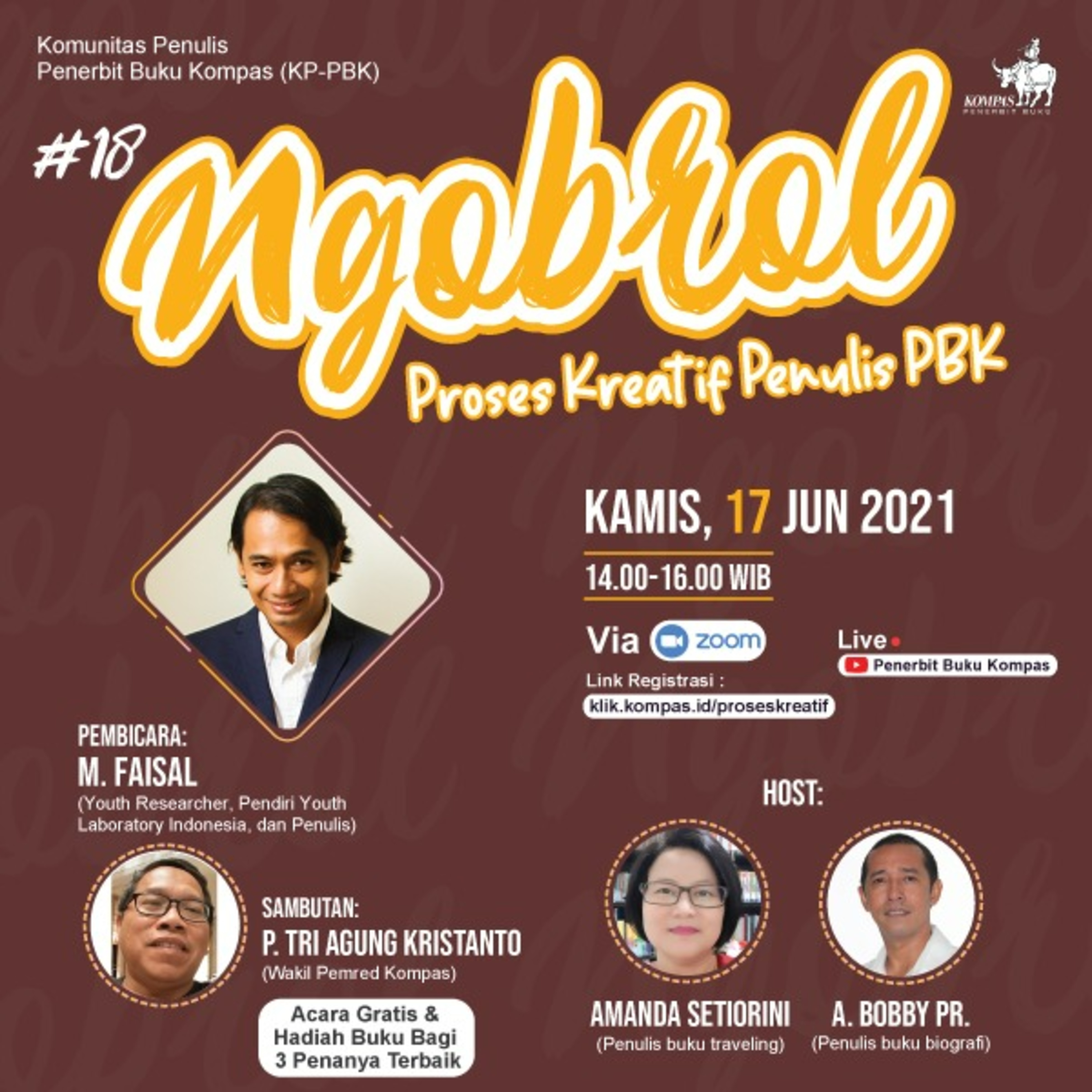 Ngobrol Proses Kreatif Penulis & Editor PBK