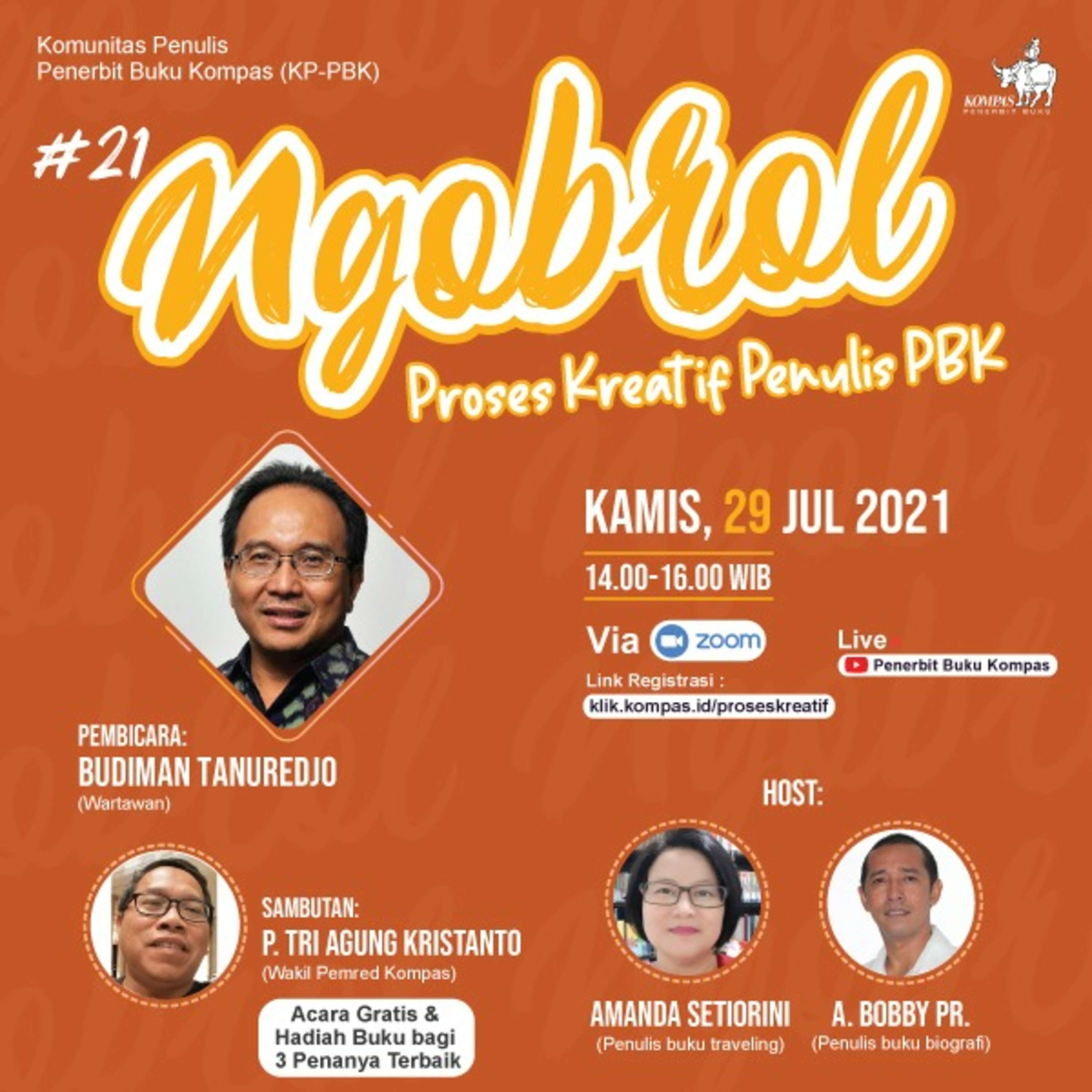 Ngobrol Proses Kreatif Penulis & Editor PBK