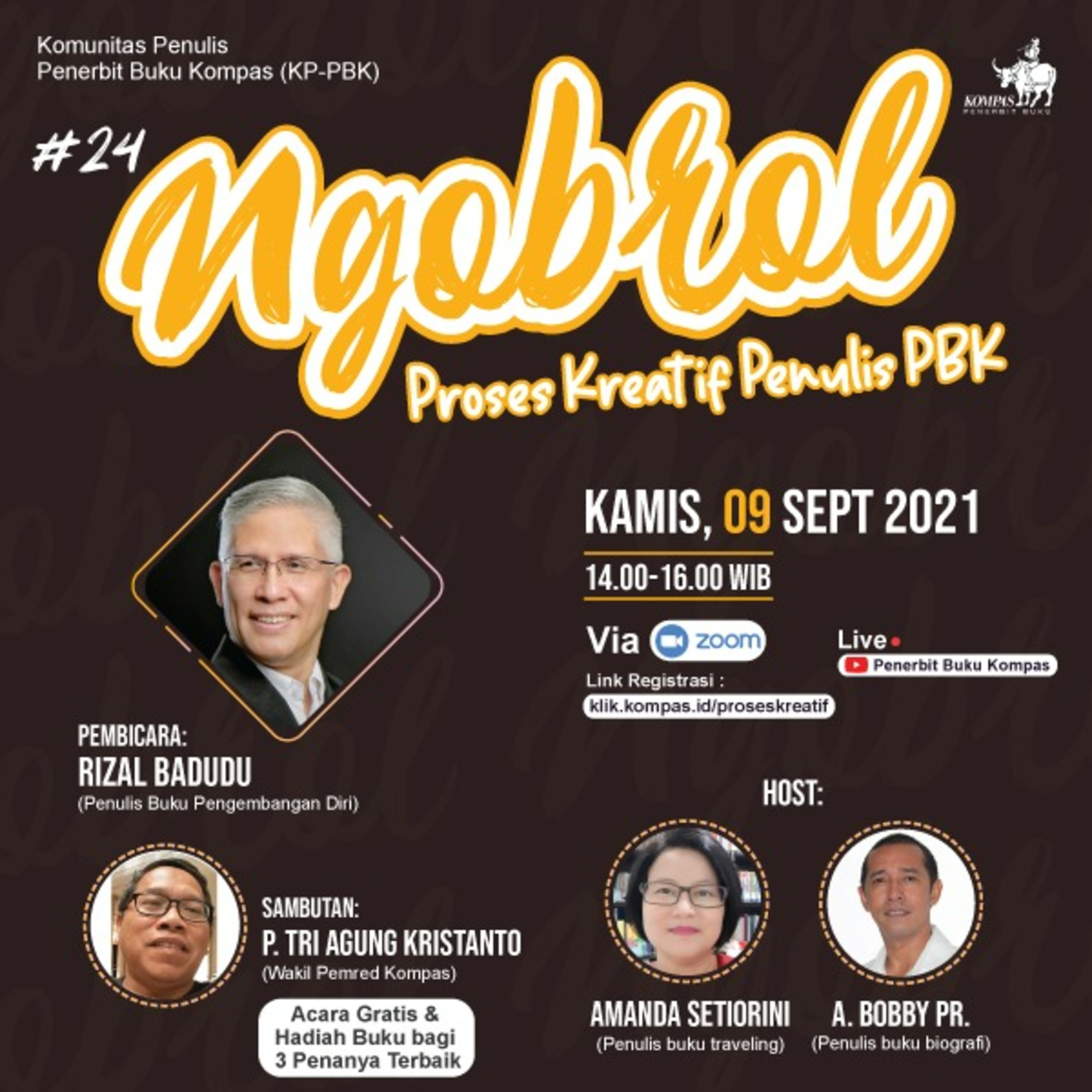 Ngobrol Proses Kreatif Penulis & Editor PBK