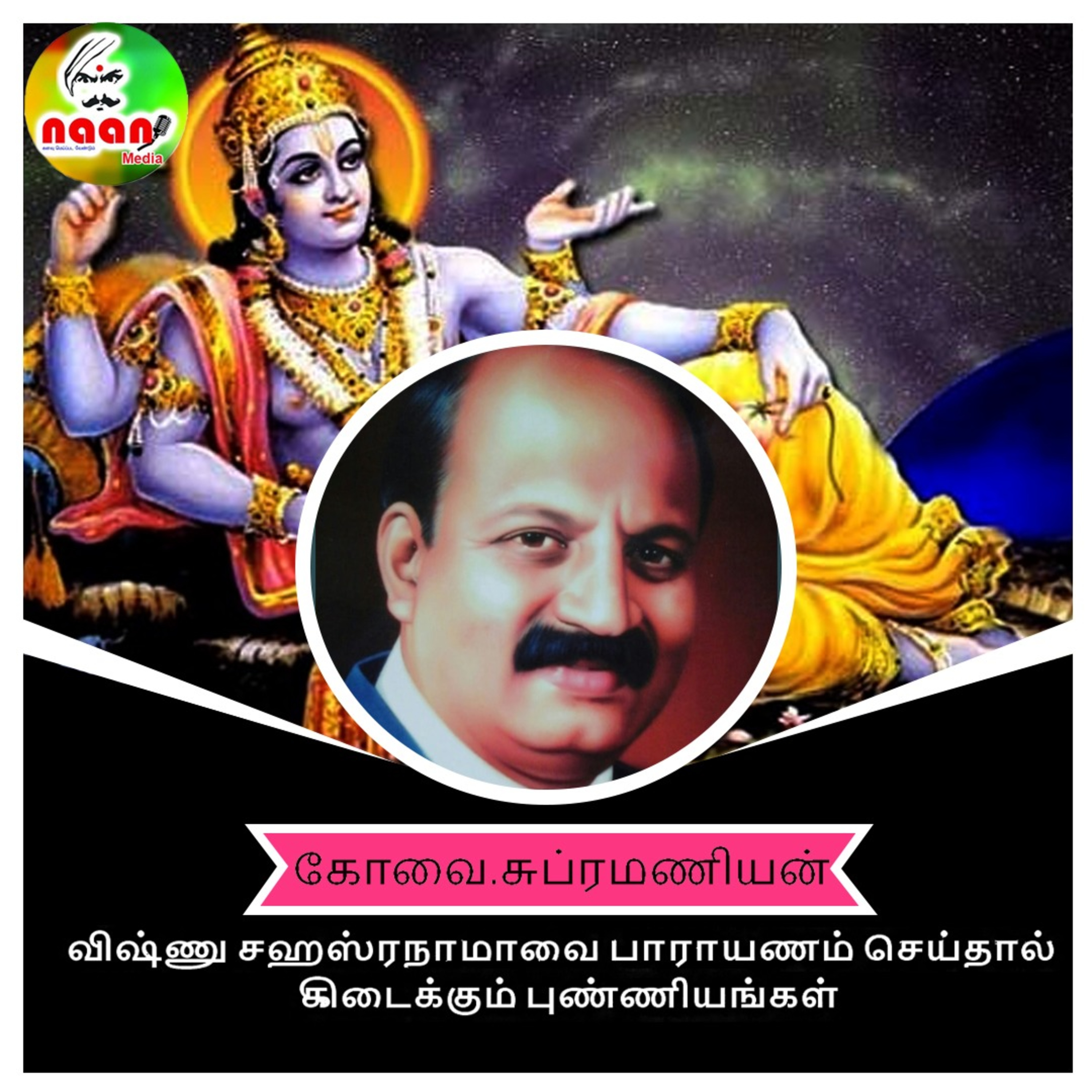 விஷ்ணு சஹஸ்ரநாமாவை பாராயணம் செய்தால் கிடைக்கும் புண்ணியங்கள் - உரை வழங்குபவர் கோவை.சுப்ரமணியன் episode artwork