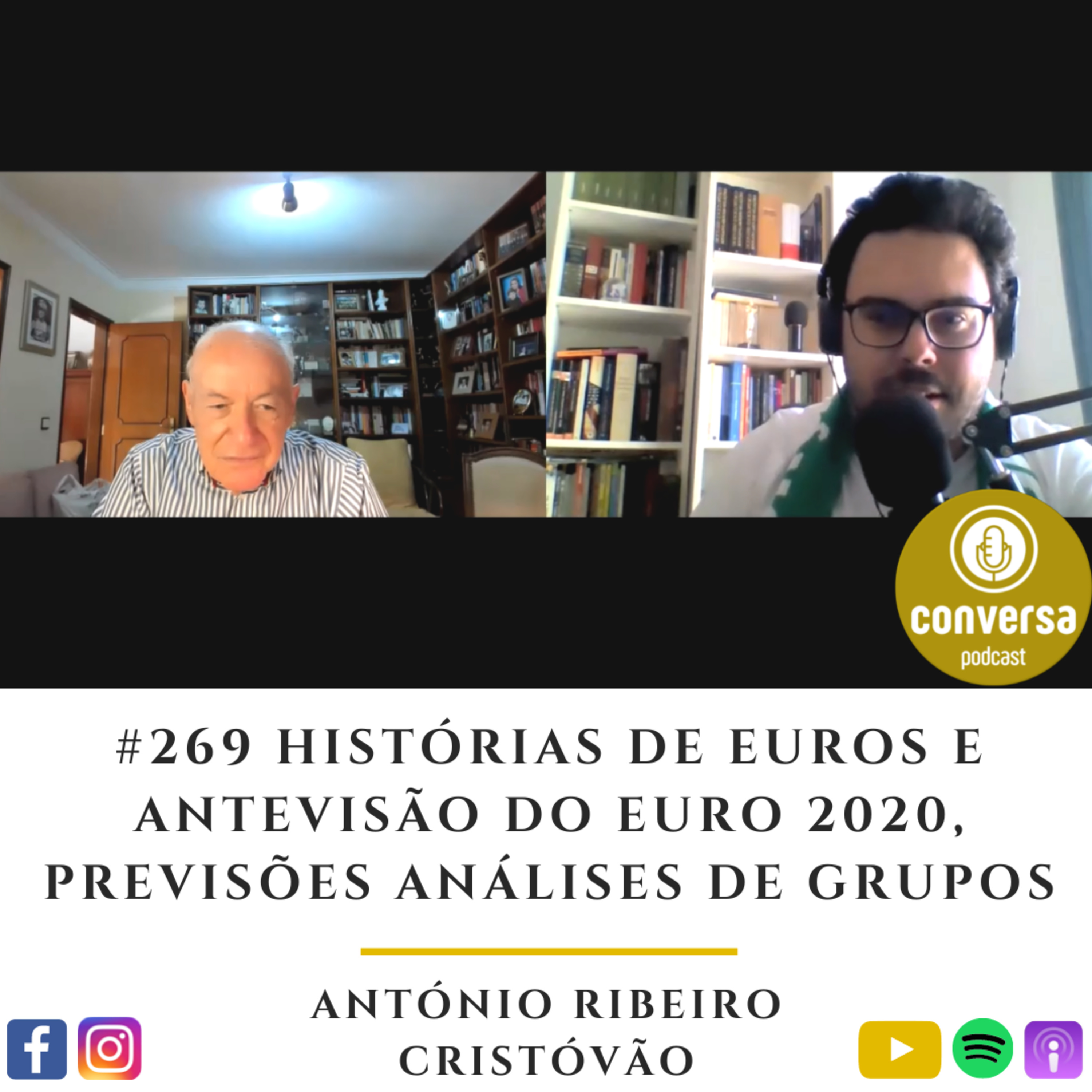 #269 Histórias de Euros e Antevisão do Euro 2020, Previsões Análises de Grupos com Ribeiro Cristóvão episode artwork