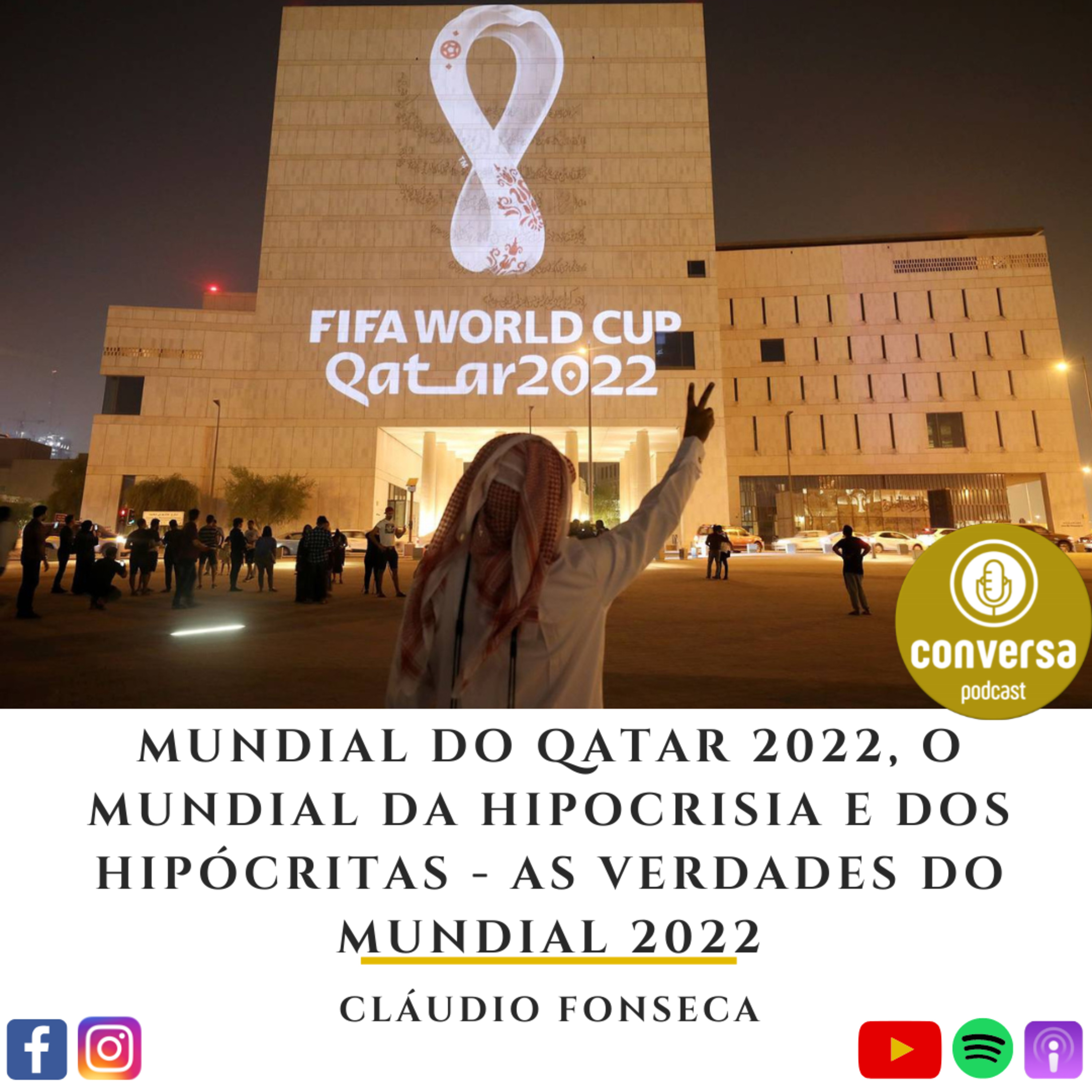 #345 Mundial do Qatar 2022, O Mundial da Hipocrisia e dos Hipócritas - As verdades do Mundial 2022 episode artwork