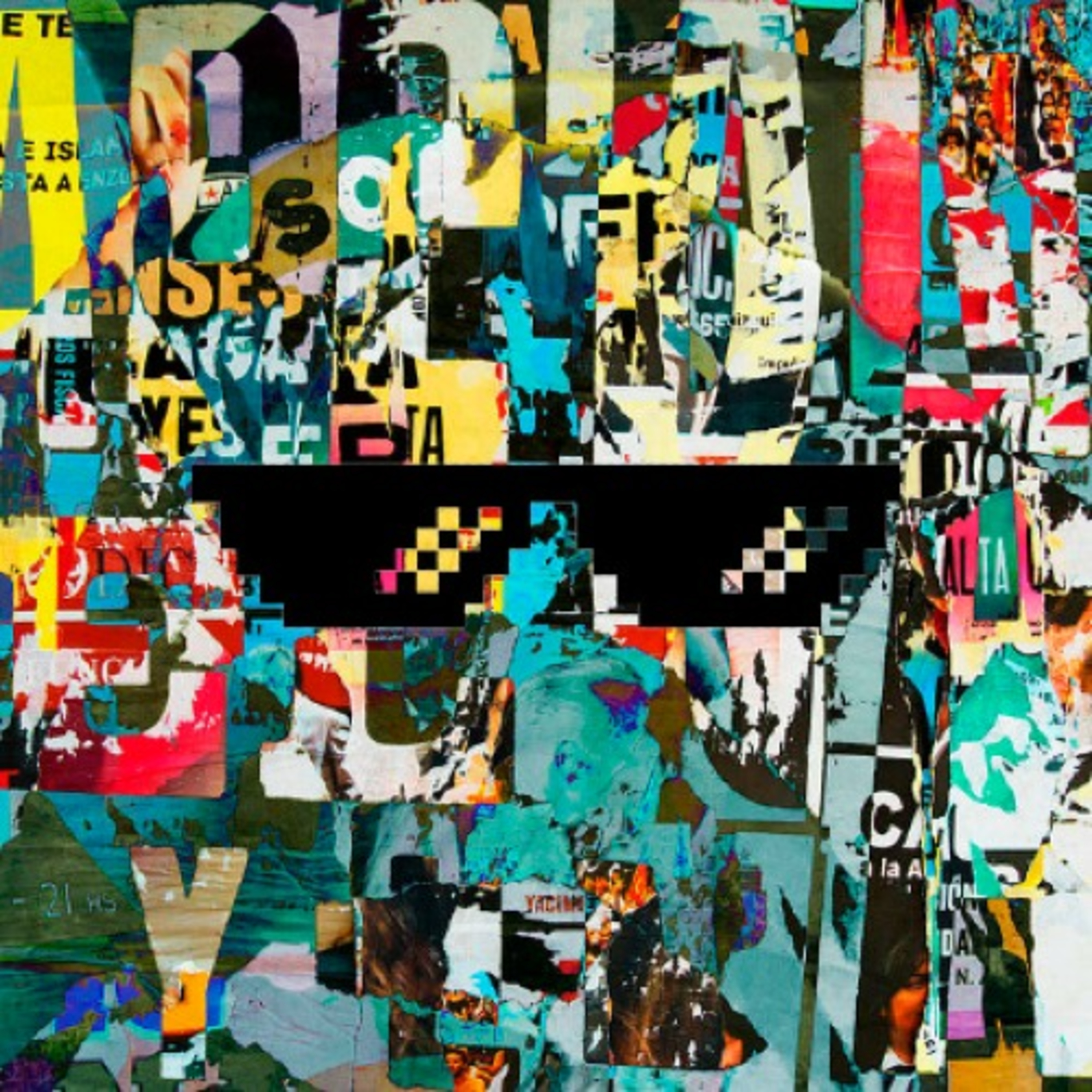 Lentes Negros Bits - Collage