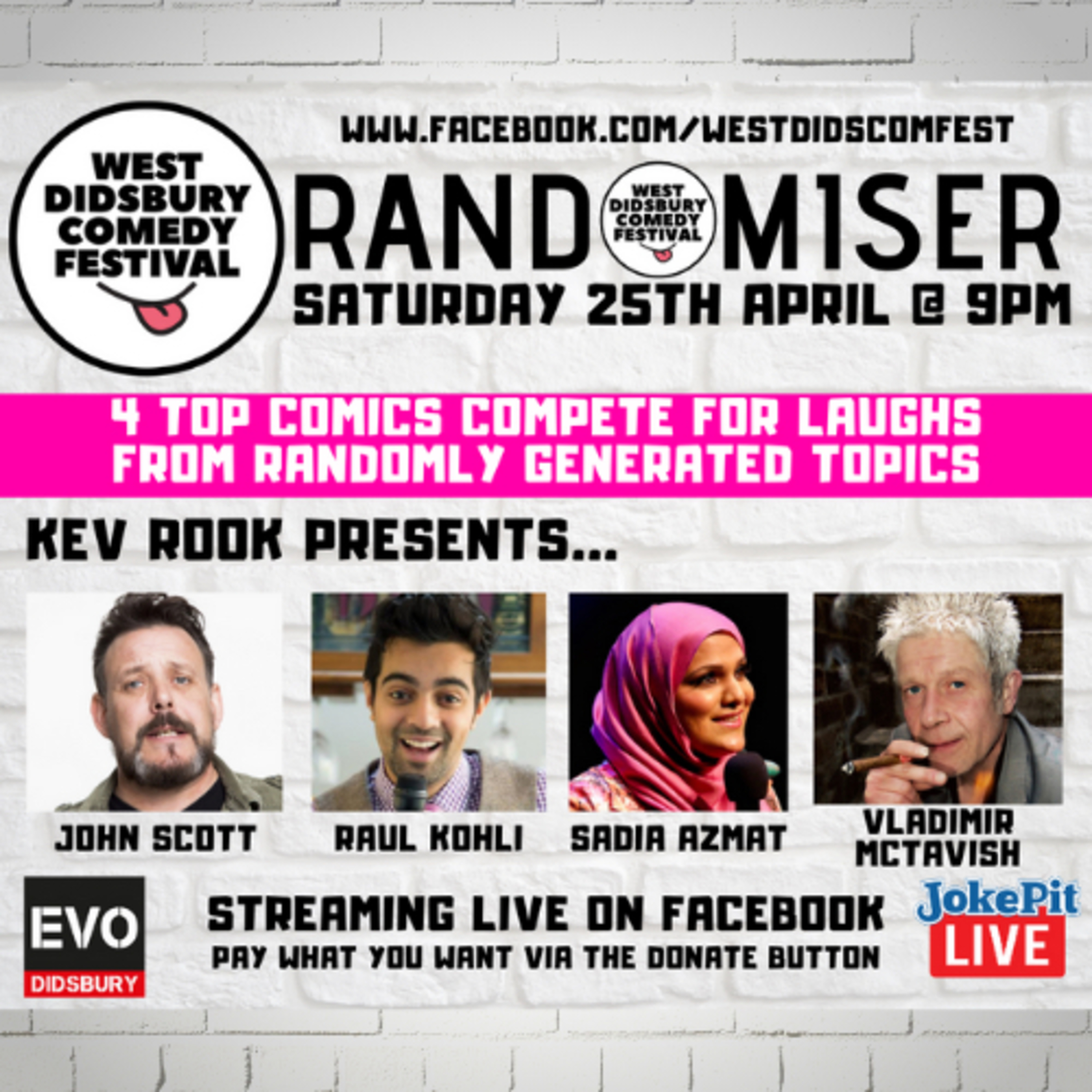 RANDOMISER: LIVE AT WEST DIDSBURY COMEDY FESTIVAL!