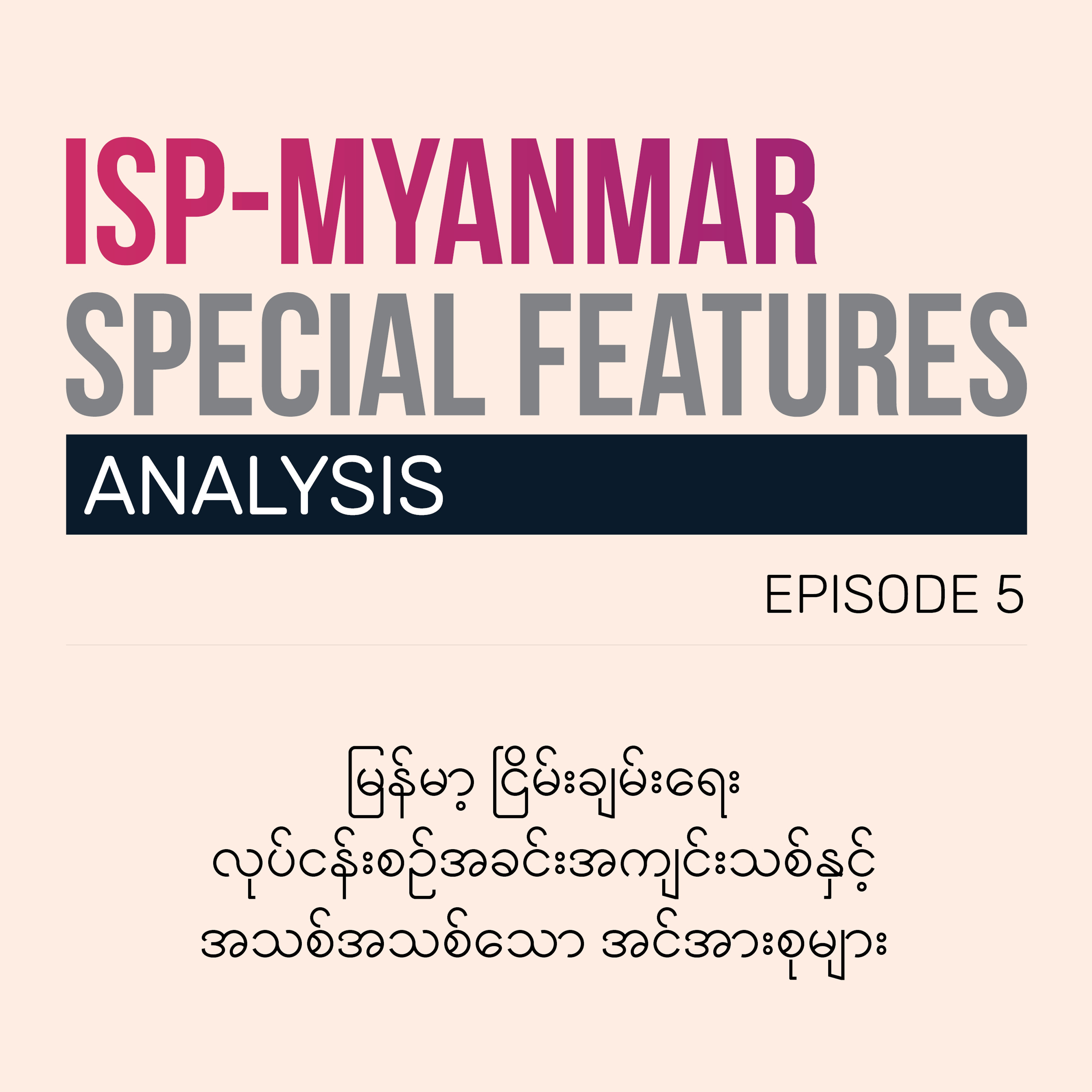 The Institute for Strategy and Policy – Myanmar