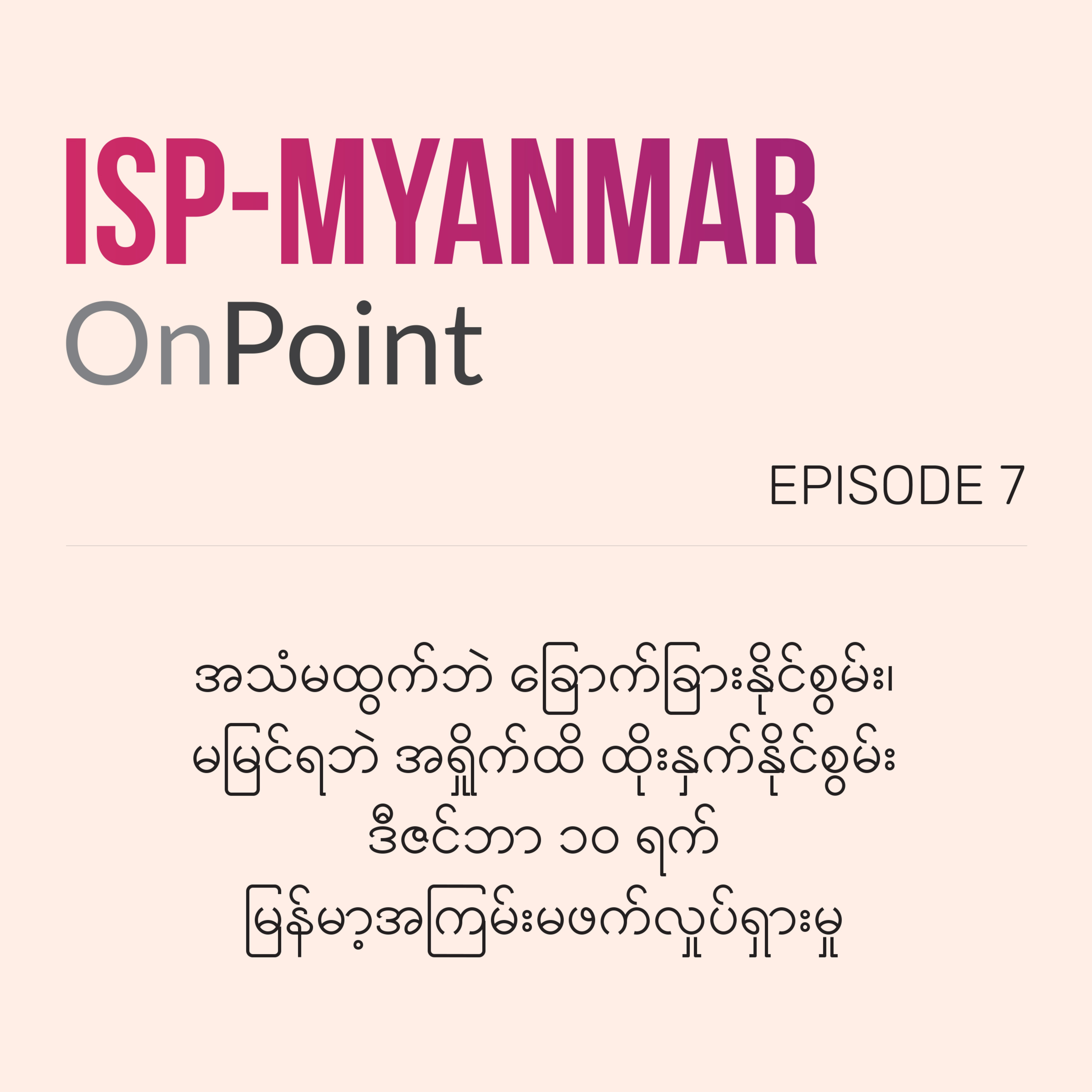 The Institute for Strategy and Policy – Myanmar