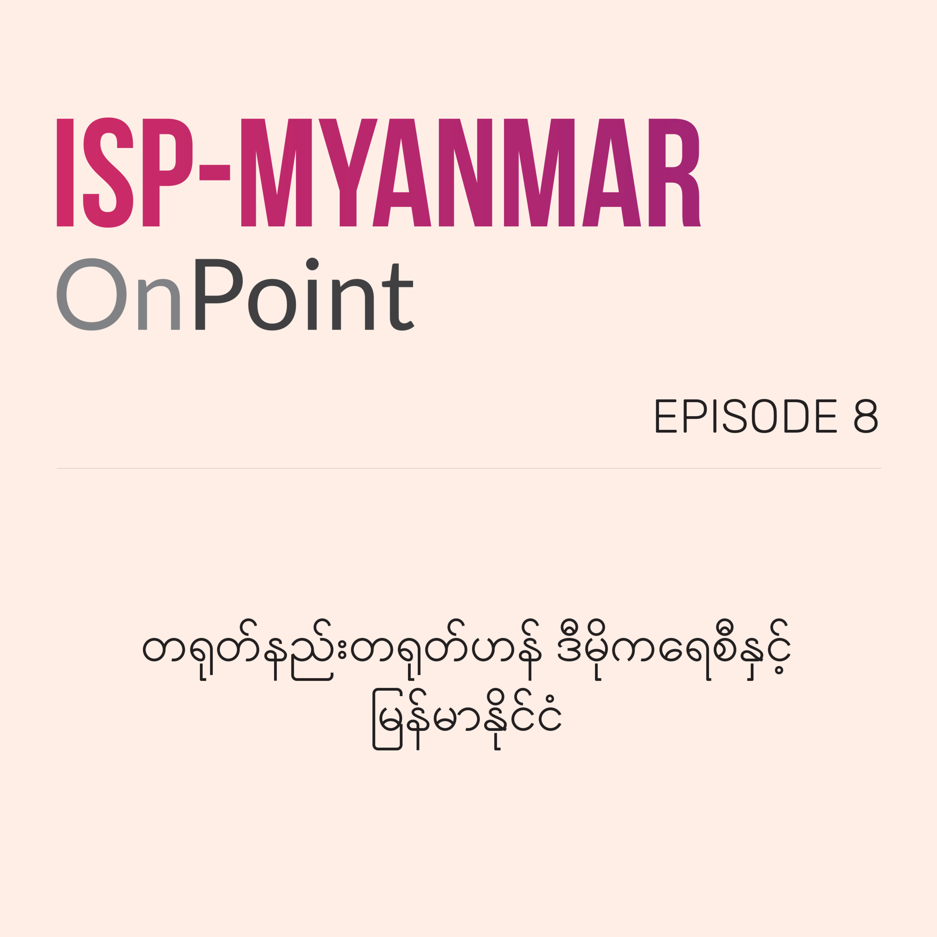 The Institute for Strategy and Policy – Myanmar