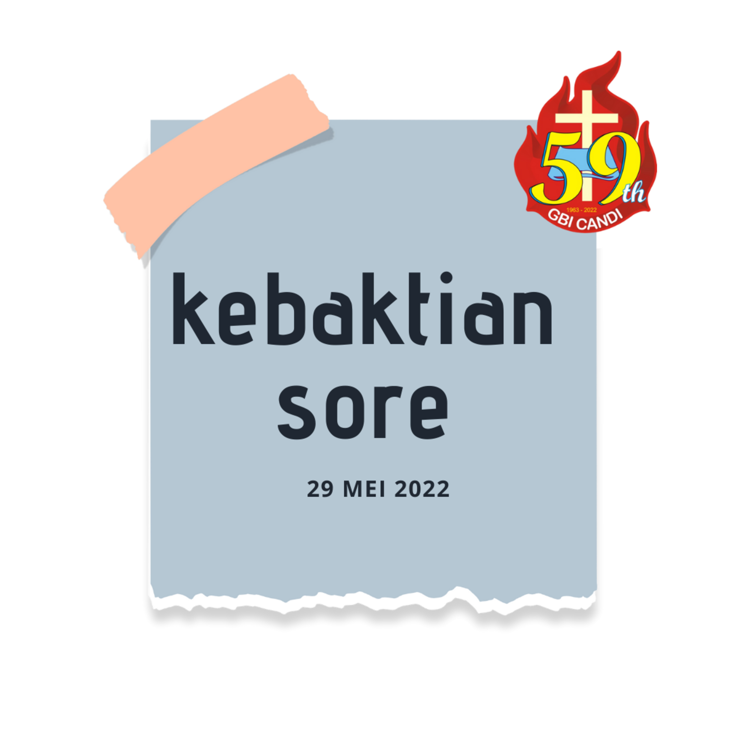 Kebaktian SOREi, 29 MEI 2022 episode artwork