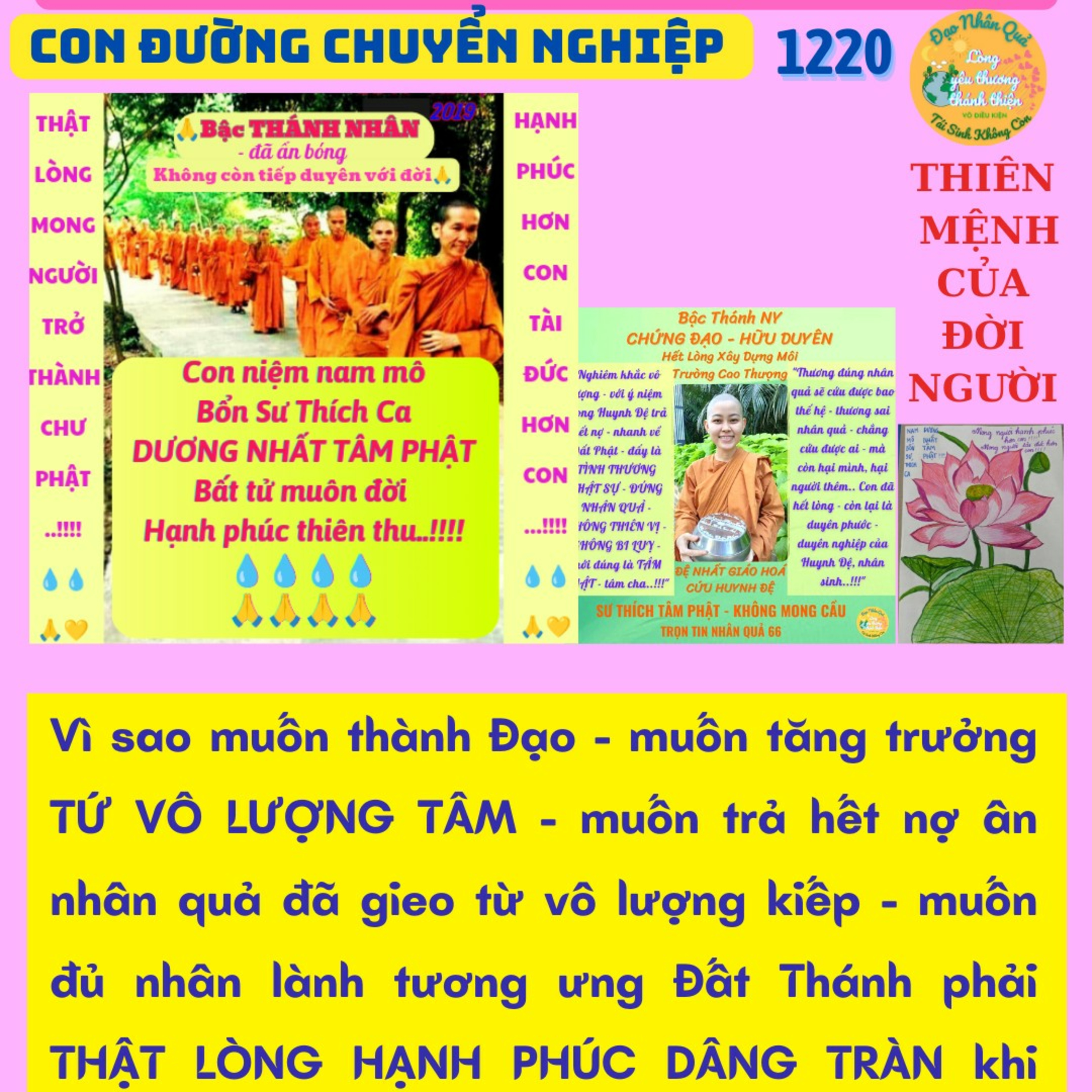 1218. Thiên Mệnh quan trọng nhất của đời người "HẾT LÒNG CẦU ĐẠO - Y GIÁO PHỤNG HÀNH" - cứu Mẹ Cha🙏 episode artwork