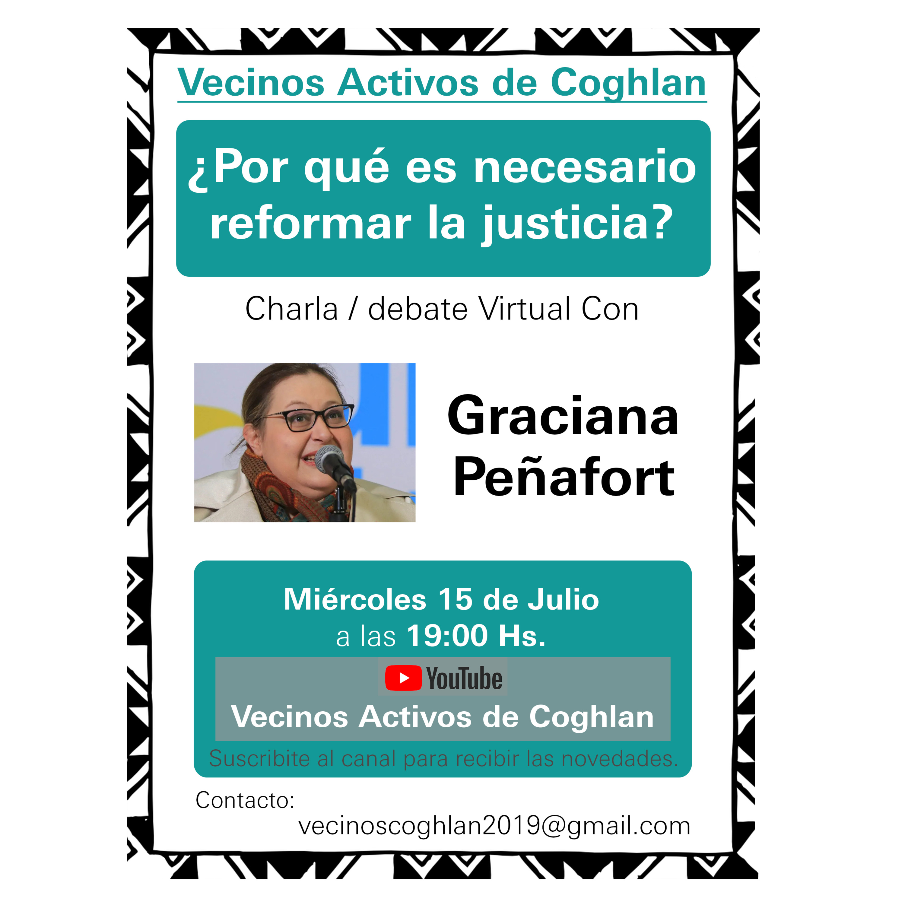 Charlas de los Vecinxs Activxs de COGHLAN