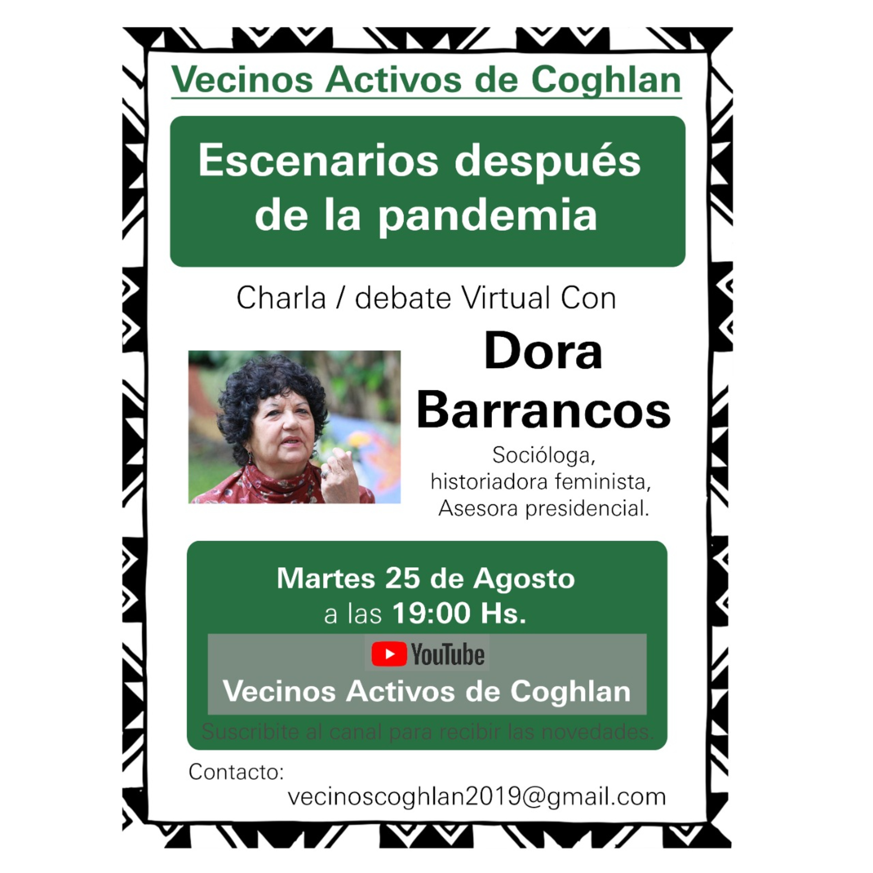 Charlas de los Vecinxs Activxs de COGHLAN