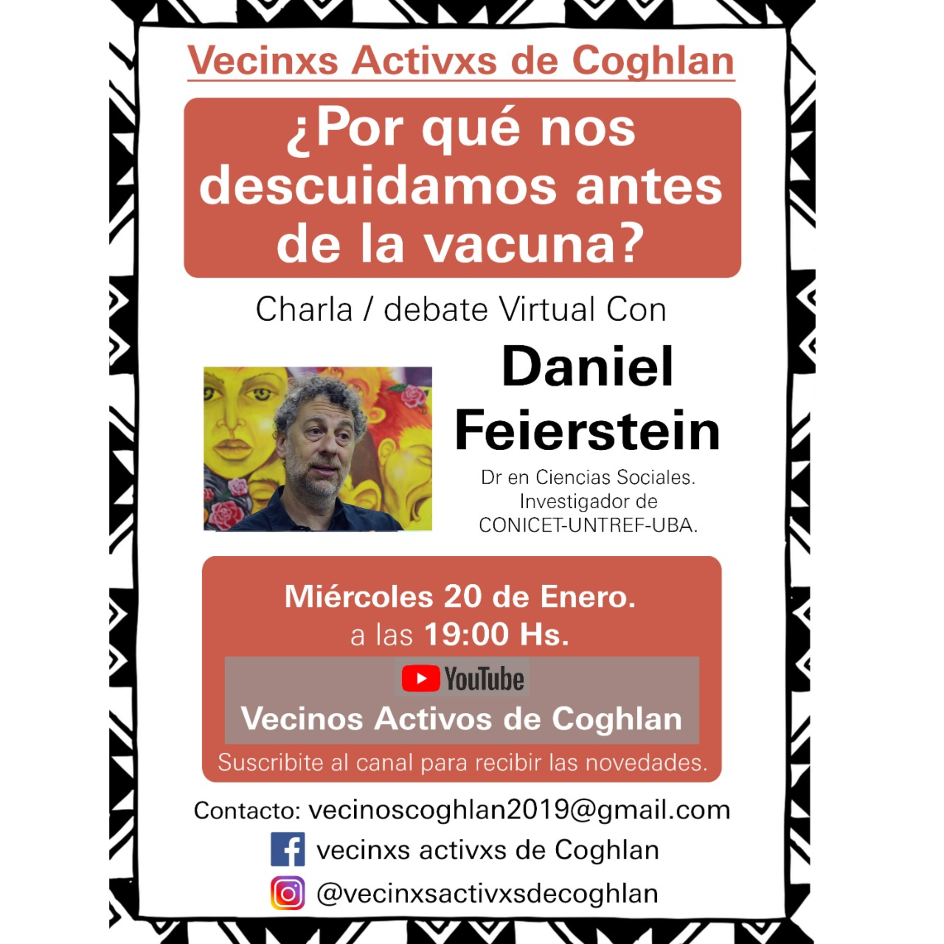 Charlas de los Vecinxs Activxs de COGHLAN