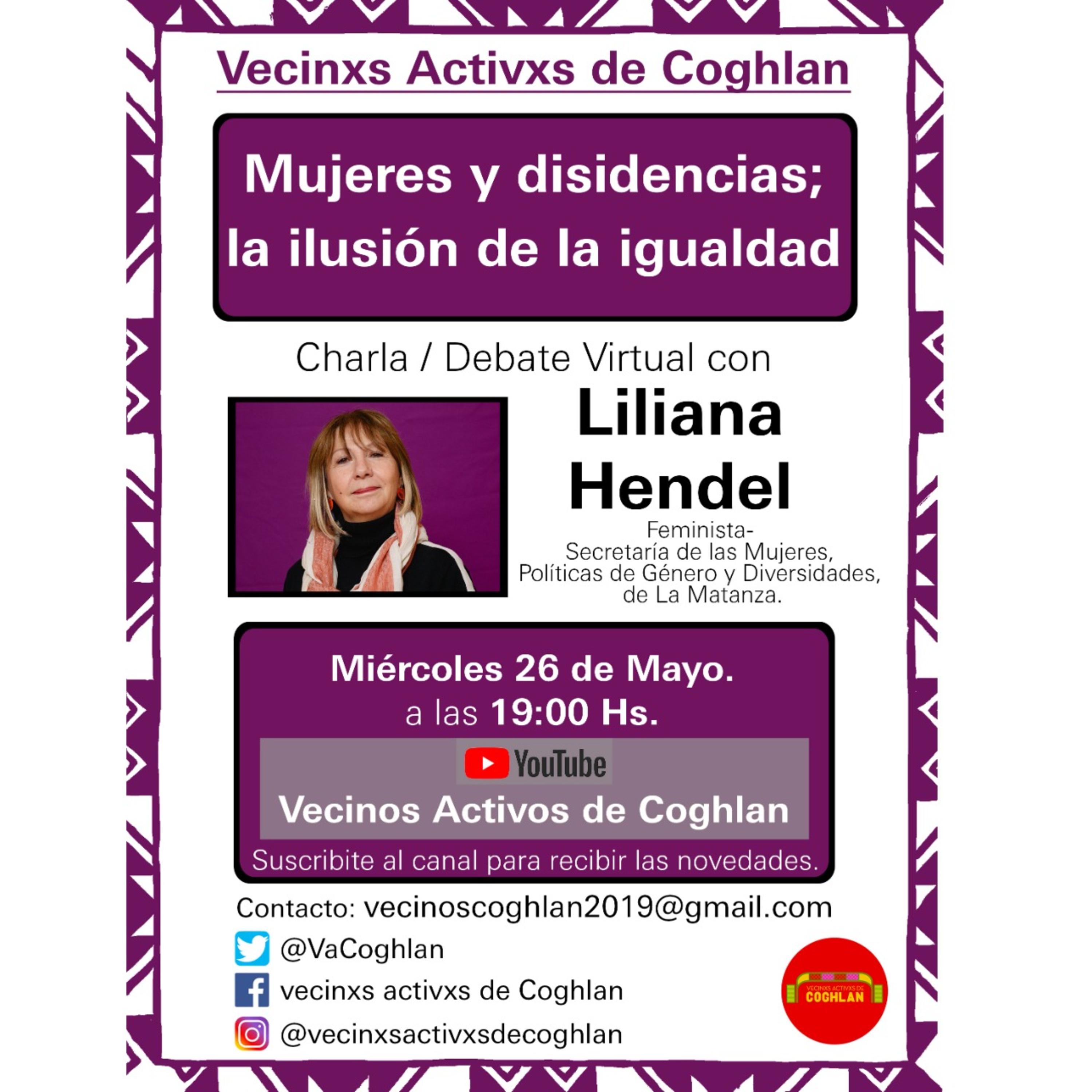 Charlas de los Vecinxs Activxs de COGHLAN